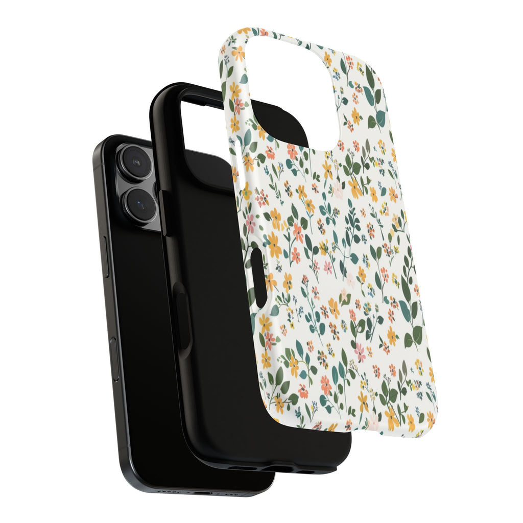 Pastel Leaves and Flowers Case