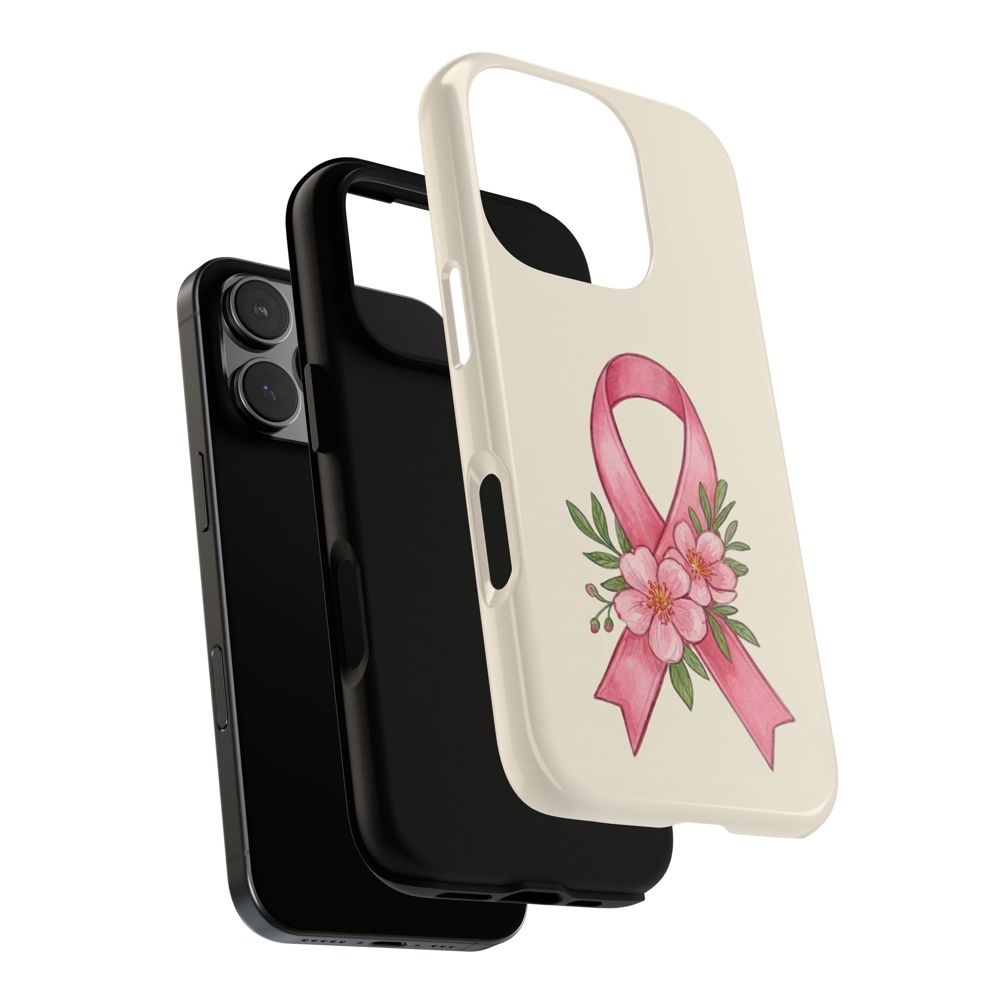 Floral Breast Cancer Awareness Case
