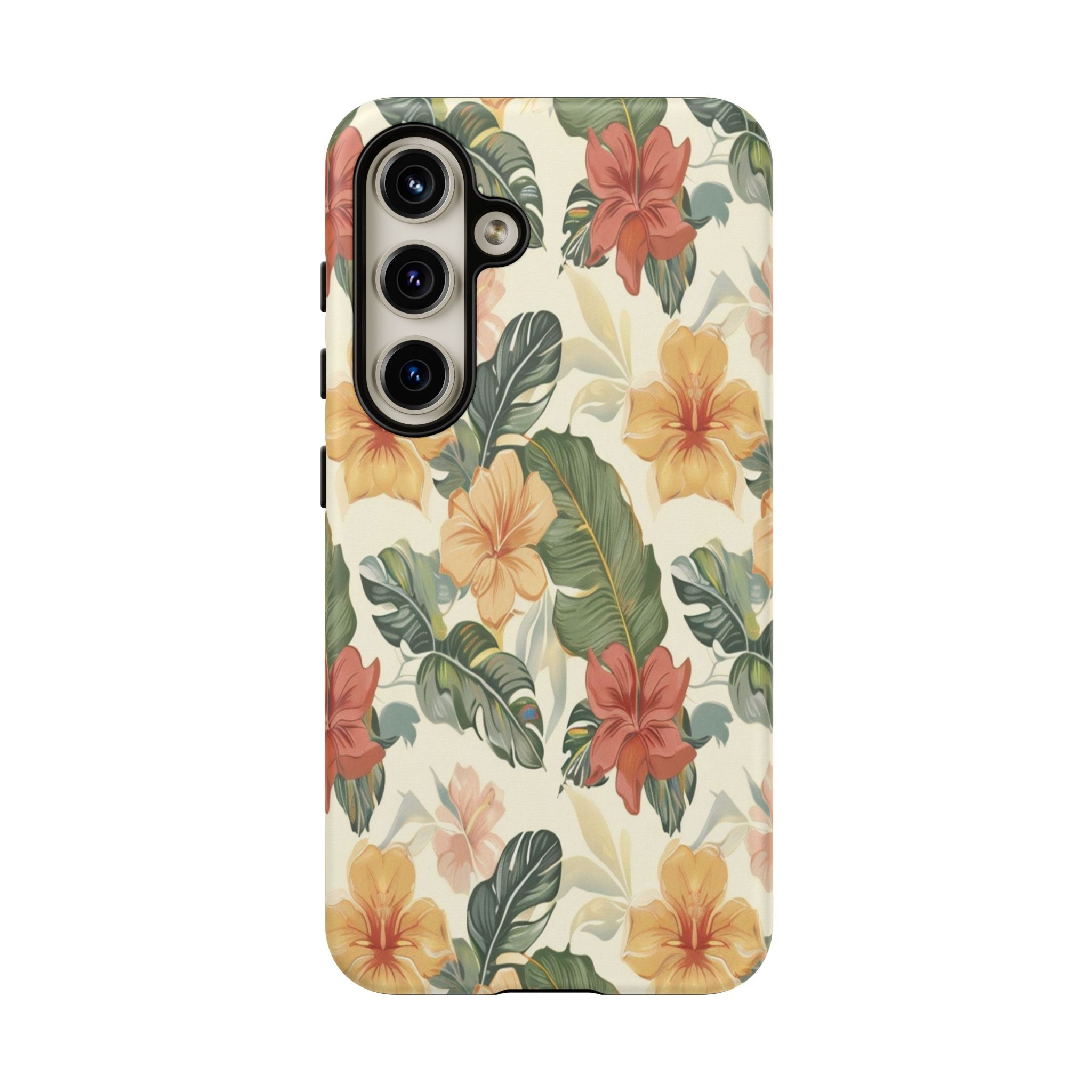 Vintage Tropical Floral Seamless Pattern