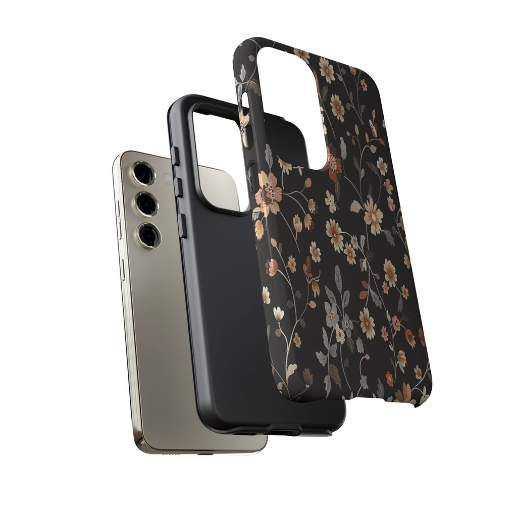 Floral Field on Black Case
