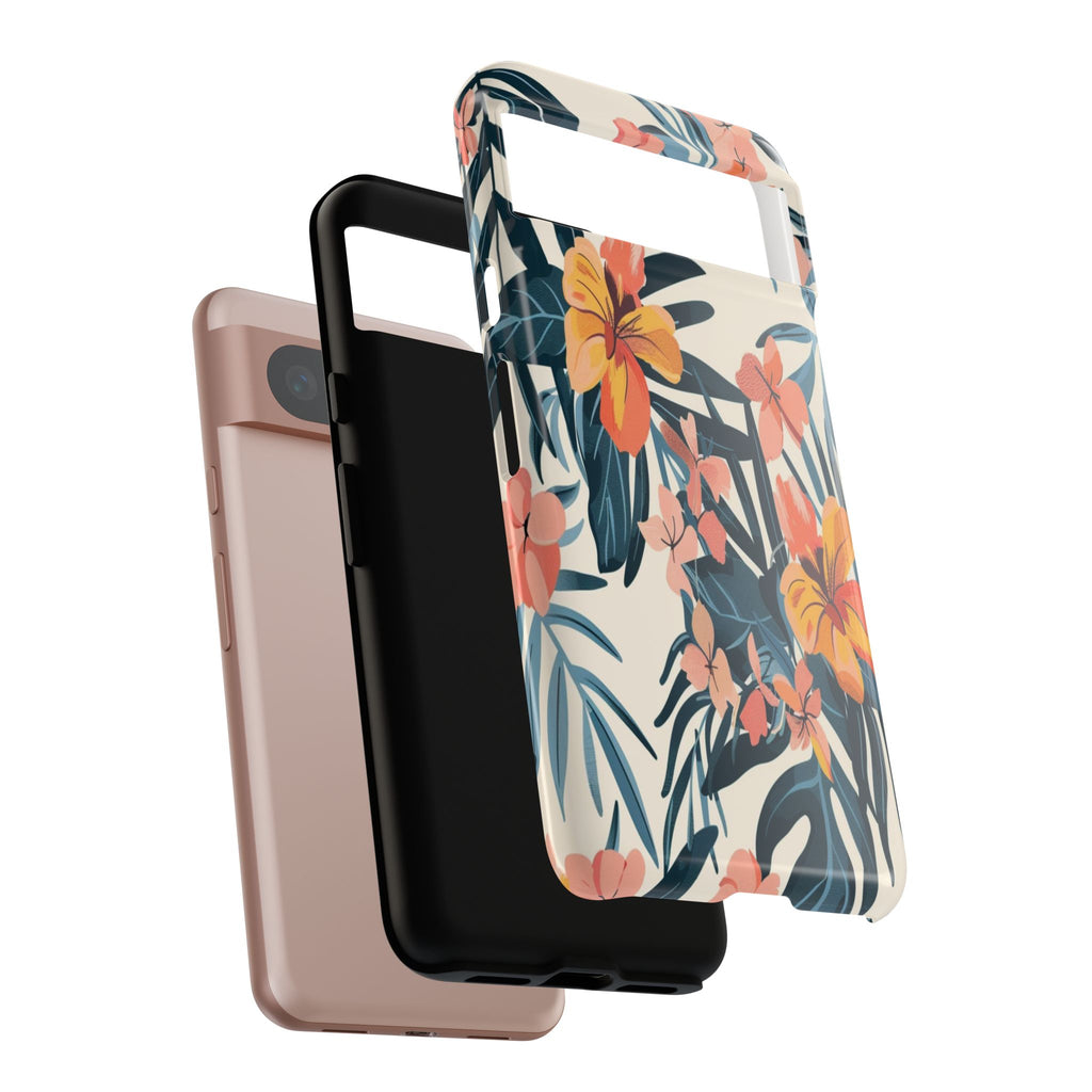 Tropical White and Blue Case