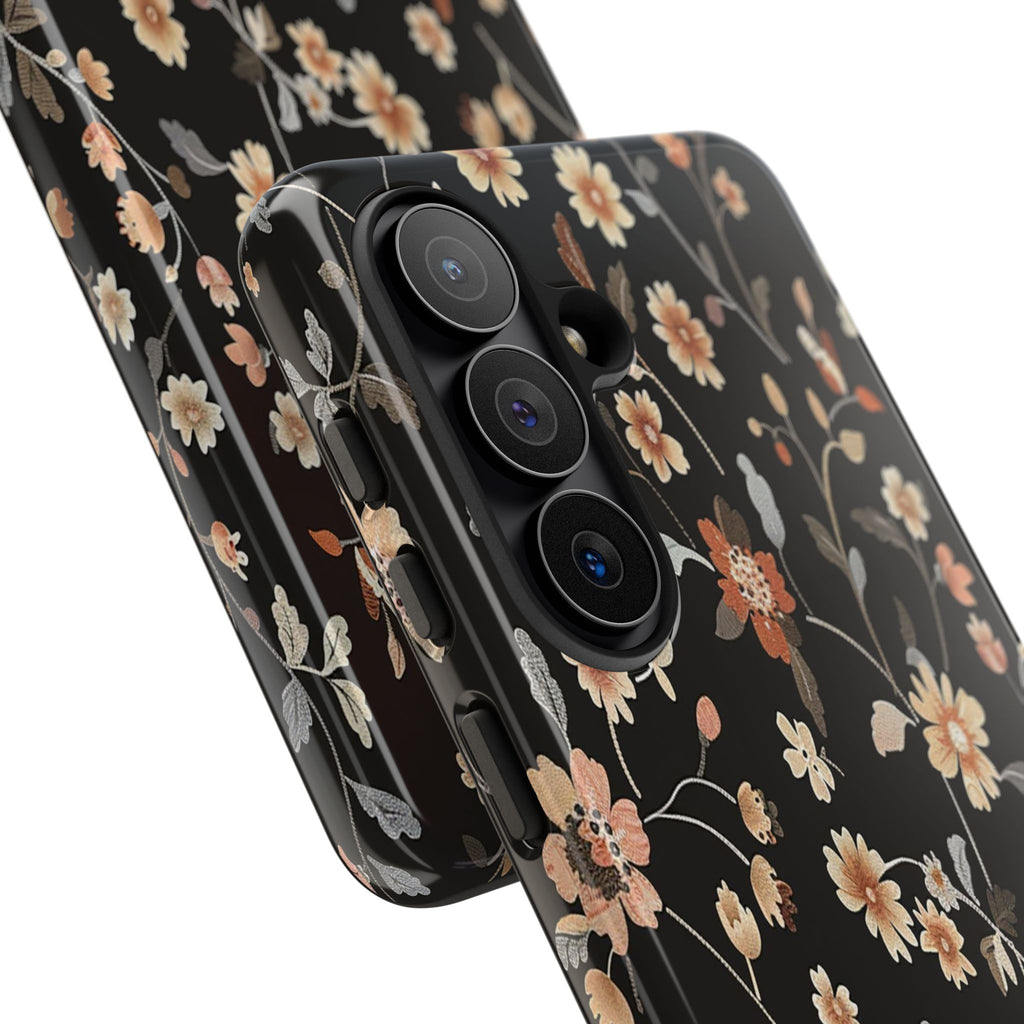 Floral Field on Black Case