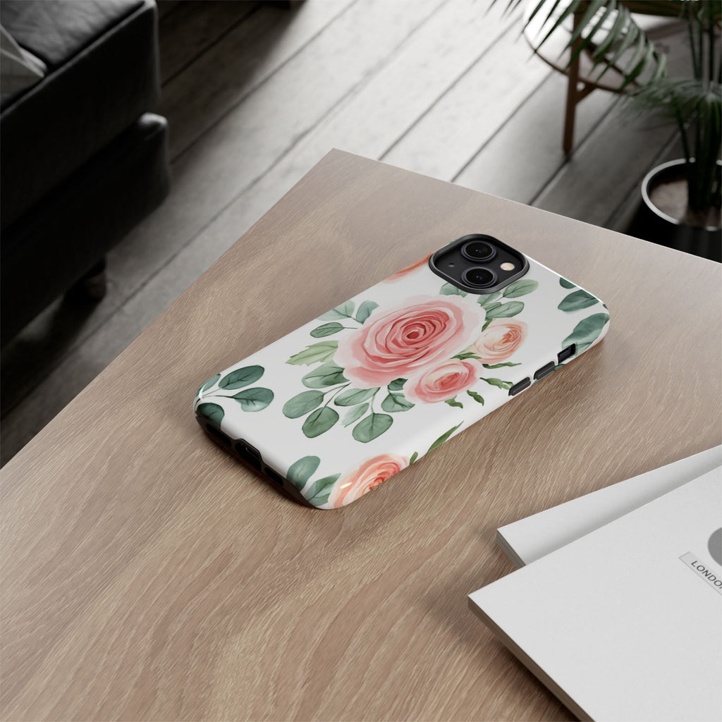 Delicate Watercolor Rose Case