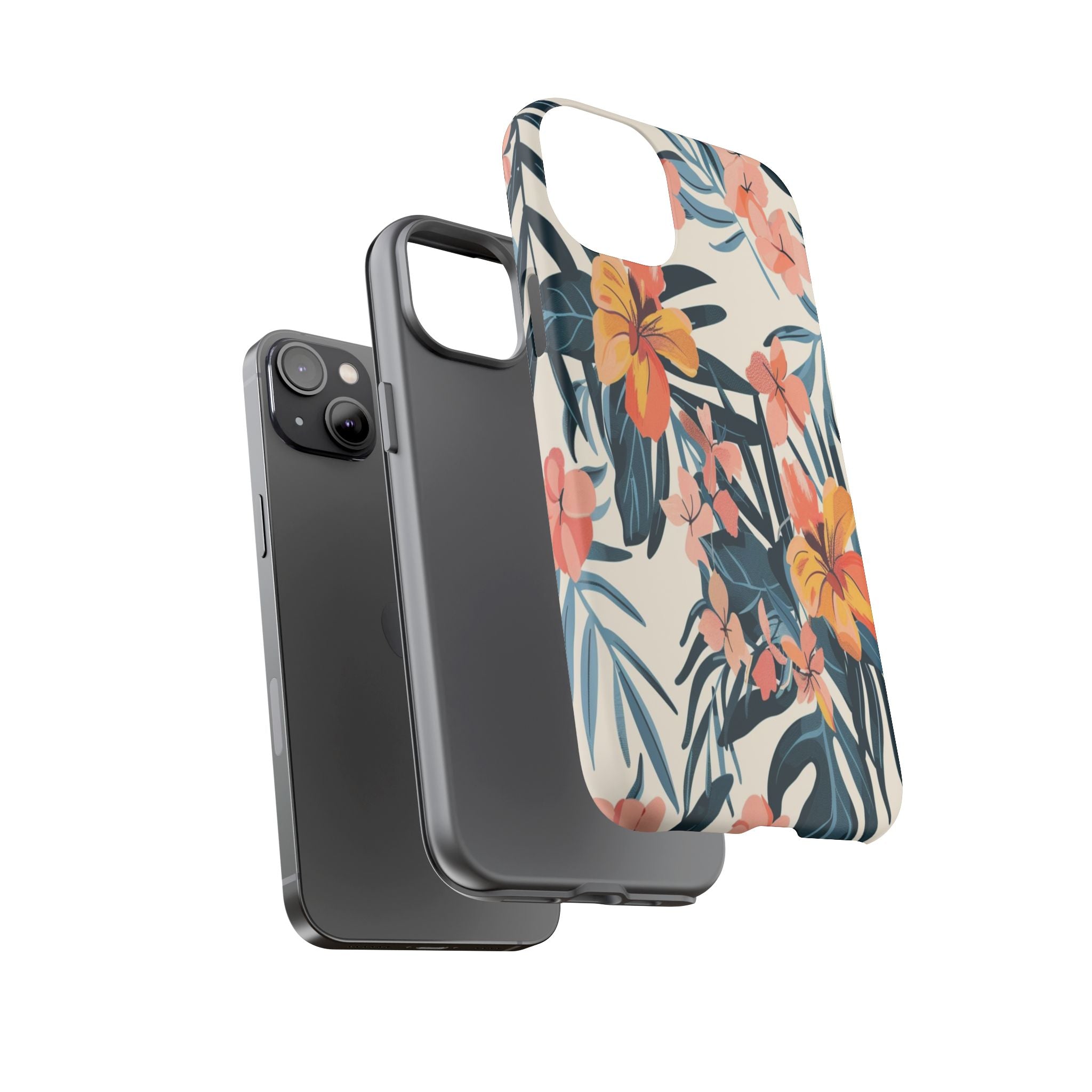 Tropical White and Blue Case