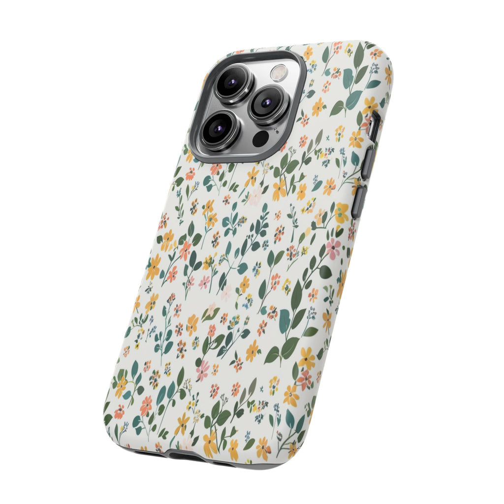 Pastel Leaves and Flowers Case