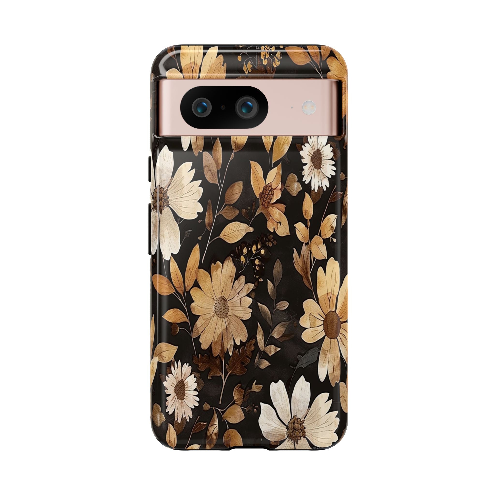 Golden Daisy Botanical on Black