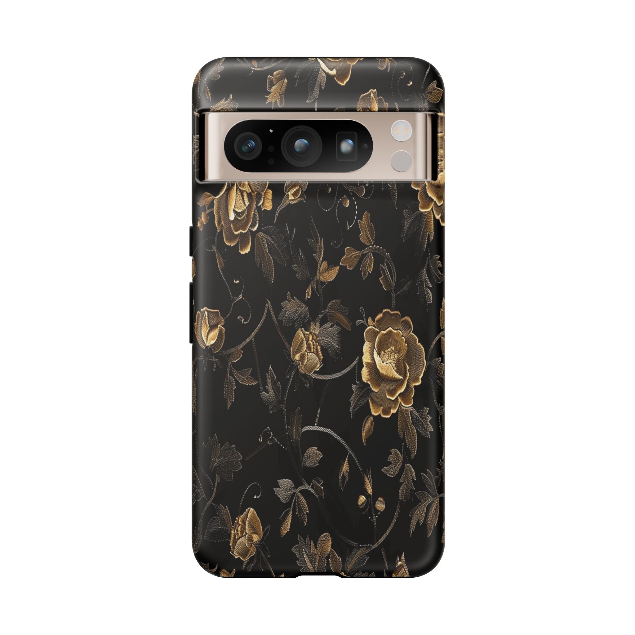 Golden Roses on Black