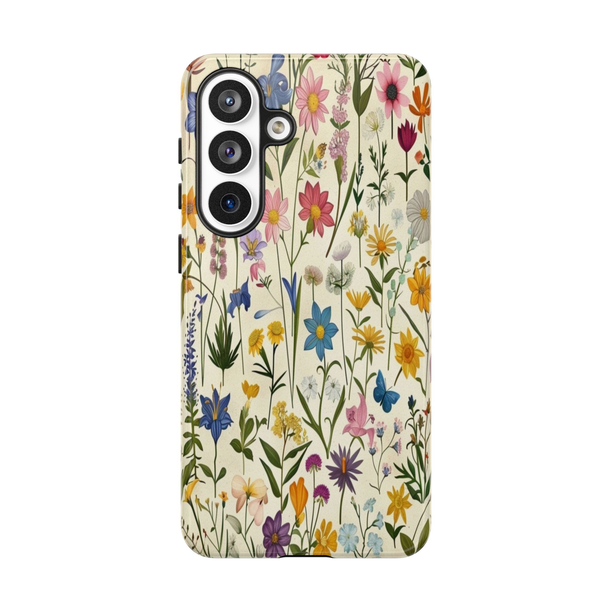 Vibrant Botanical Wildflower Pattern