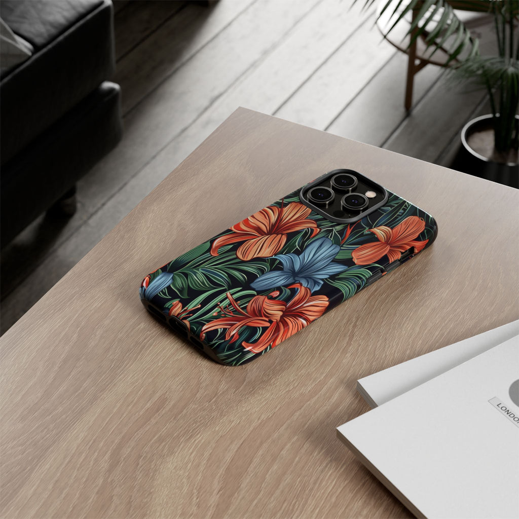 Tropical Red and Blue Case