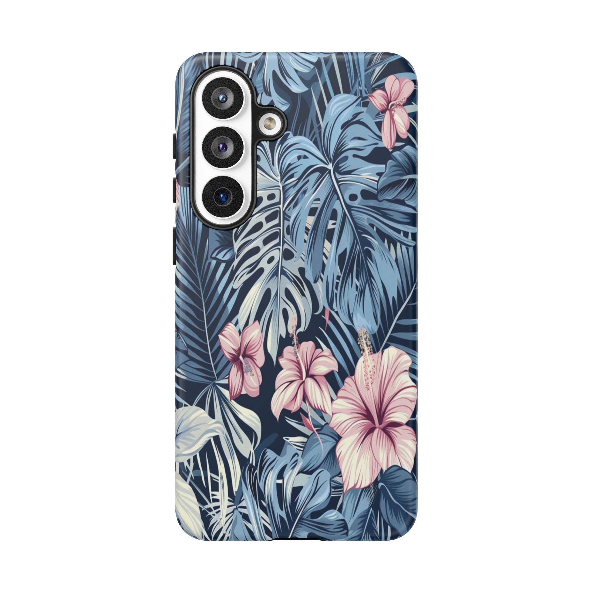 Tropical Hibiscus and Monstera Pattern