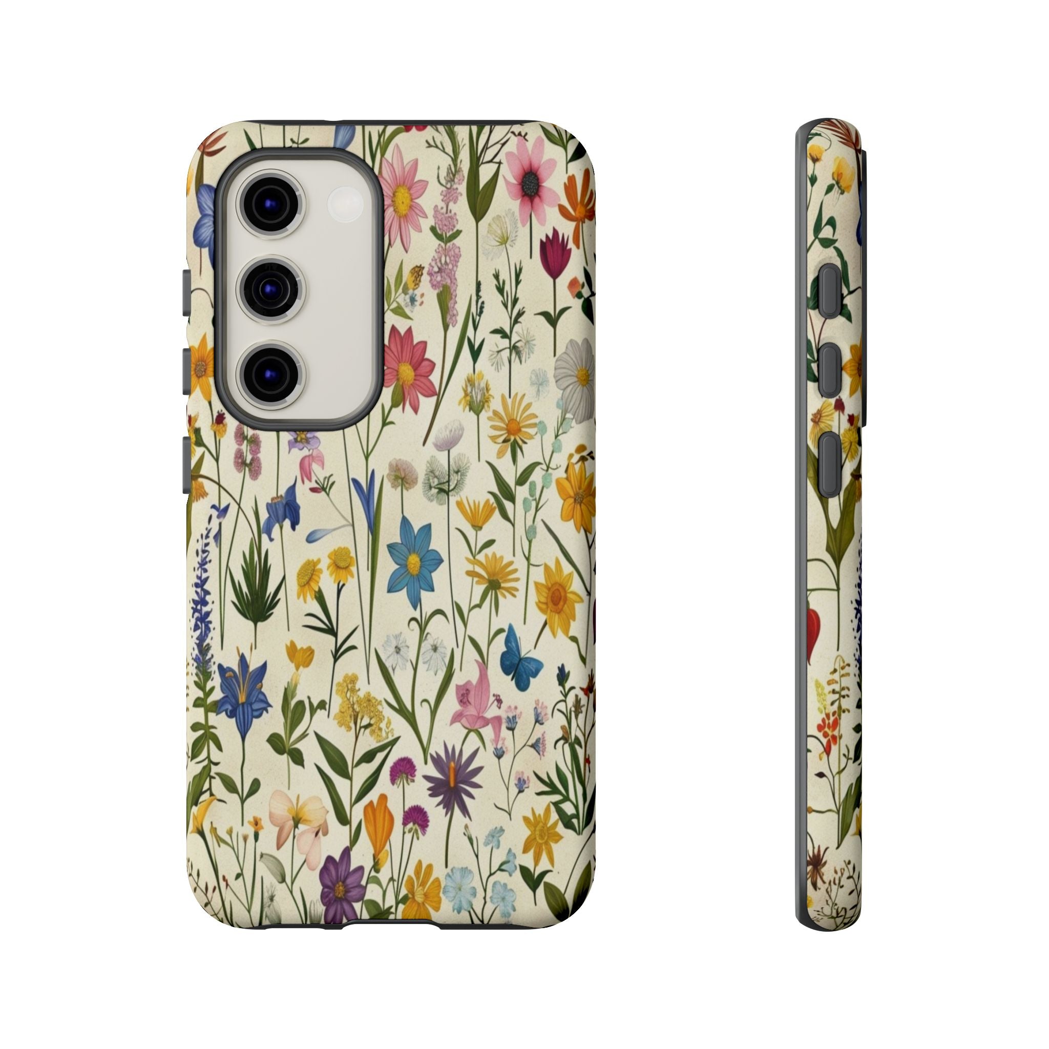 Vibrant Botanical Wildflower Pattern
