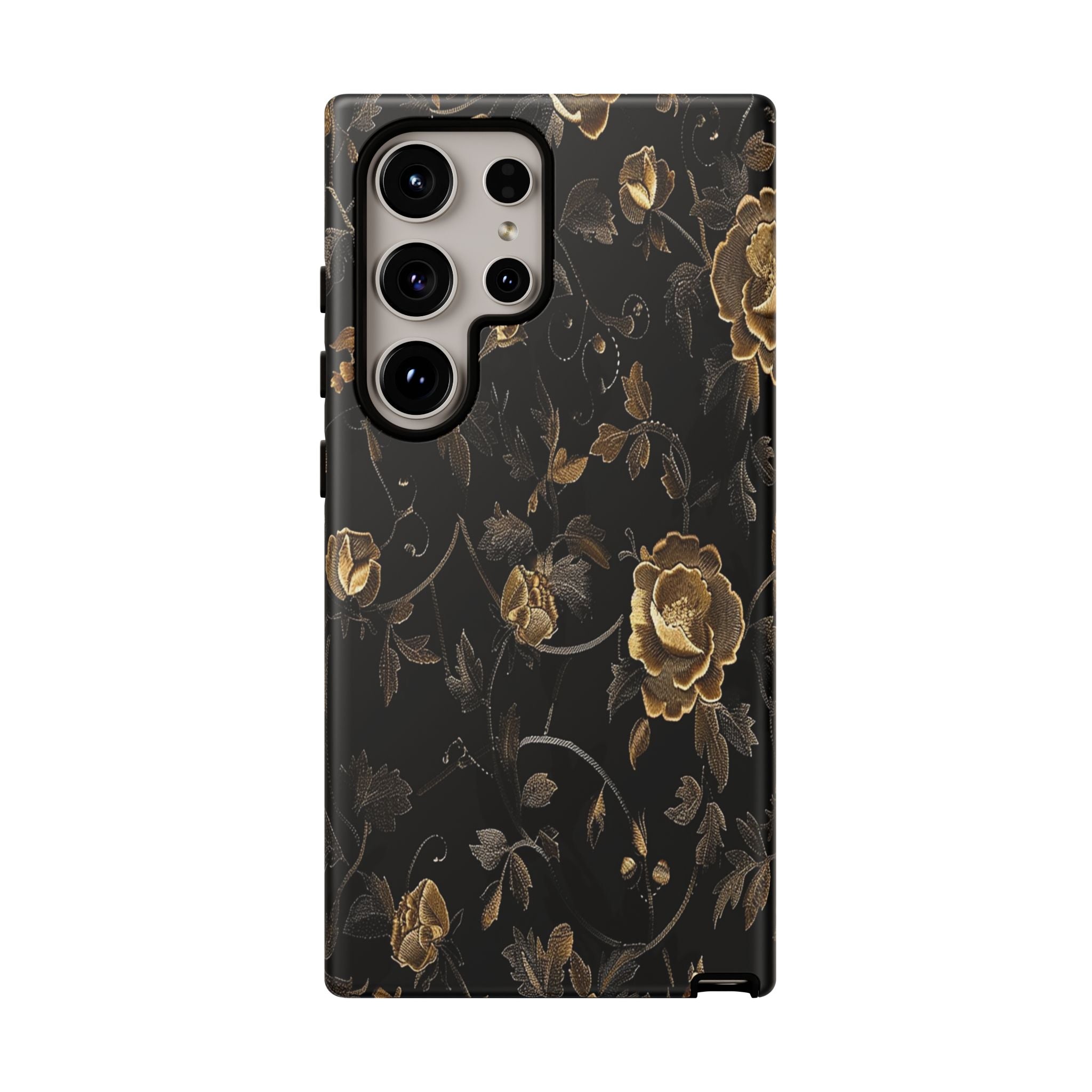 Golden Roses on Black