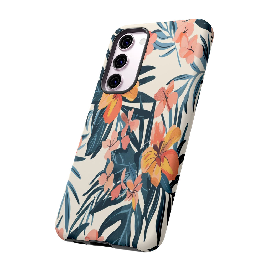 Tropical White and Blue Case