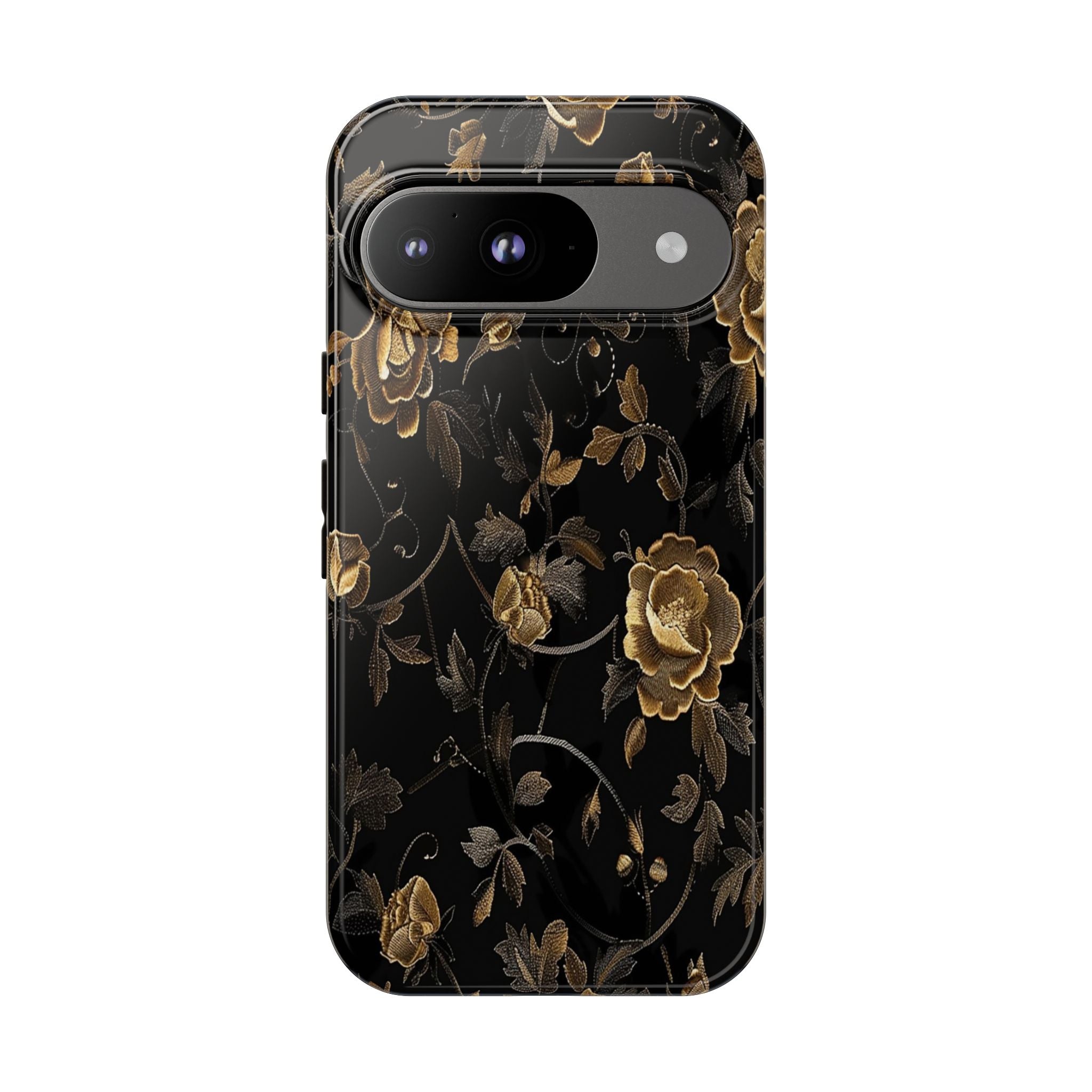 Golden Roses on Black