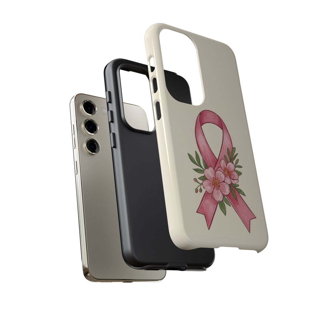 Floral Breast Cancer Awareness Case