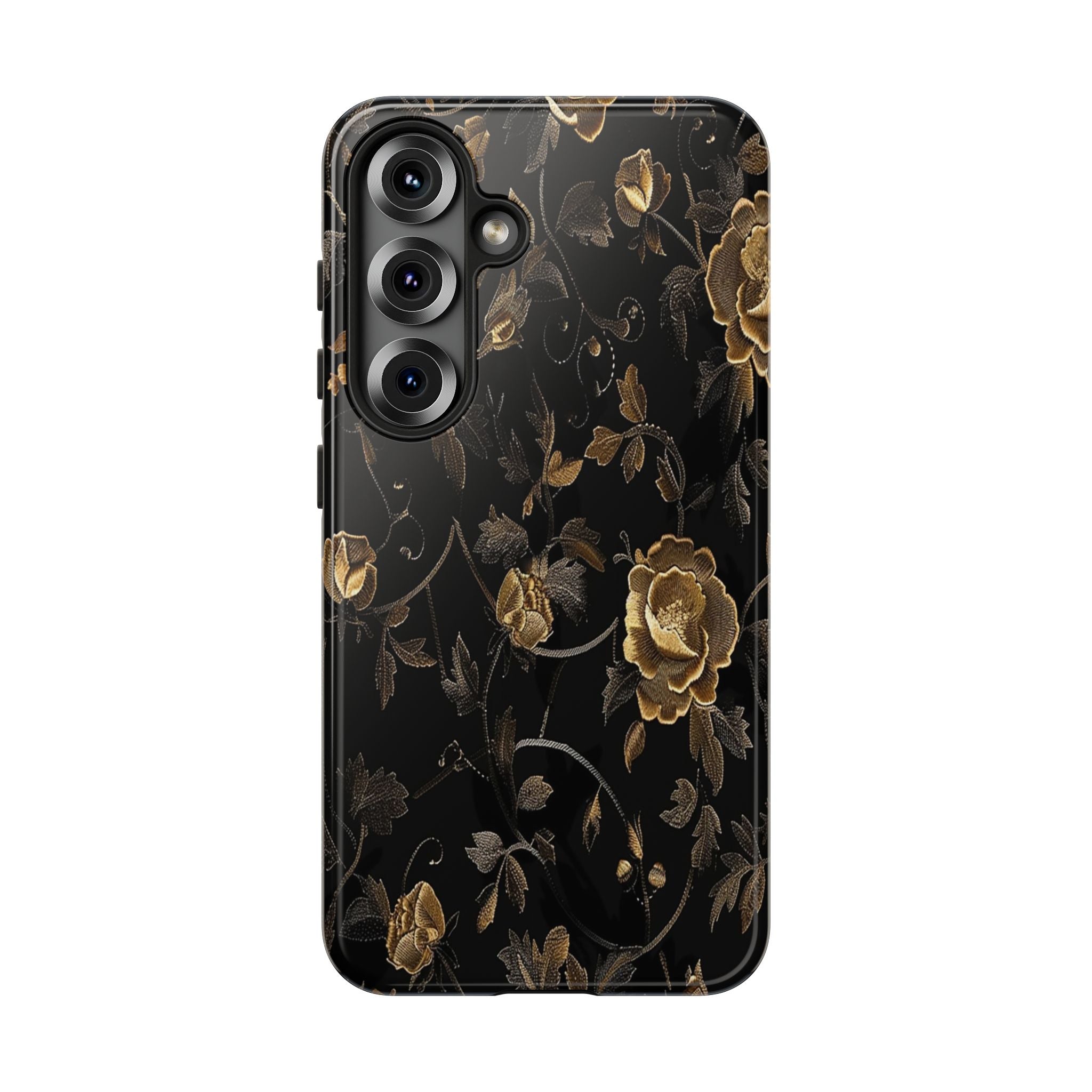 Golden Roses on Black