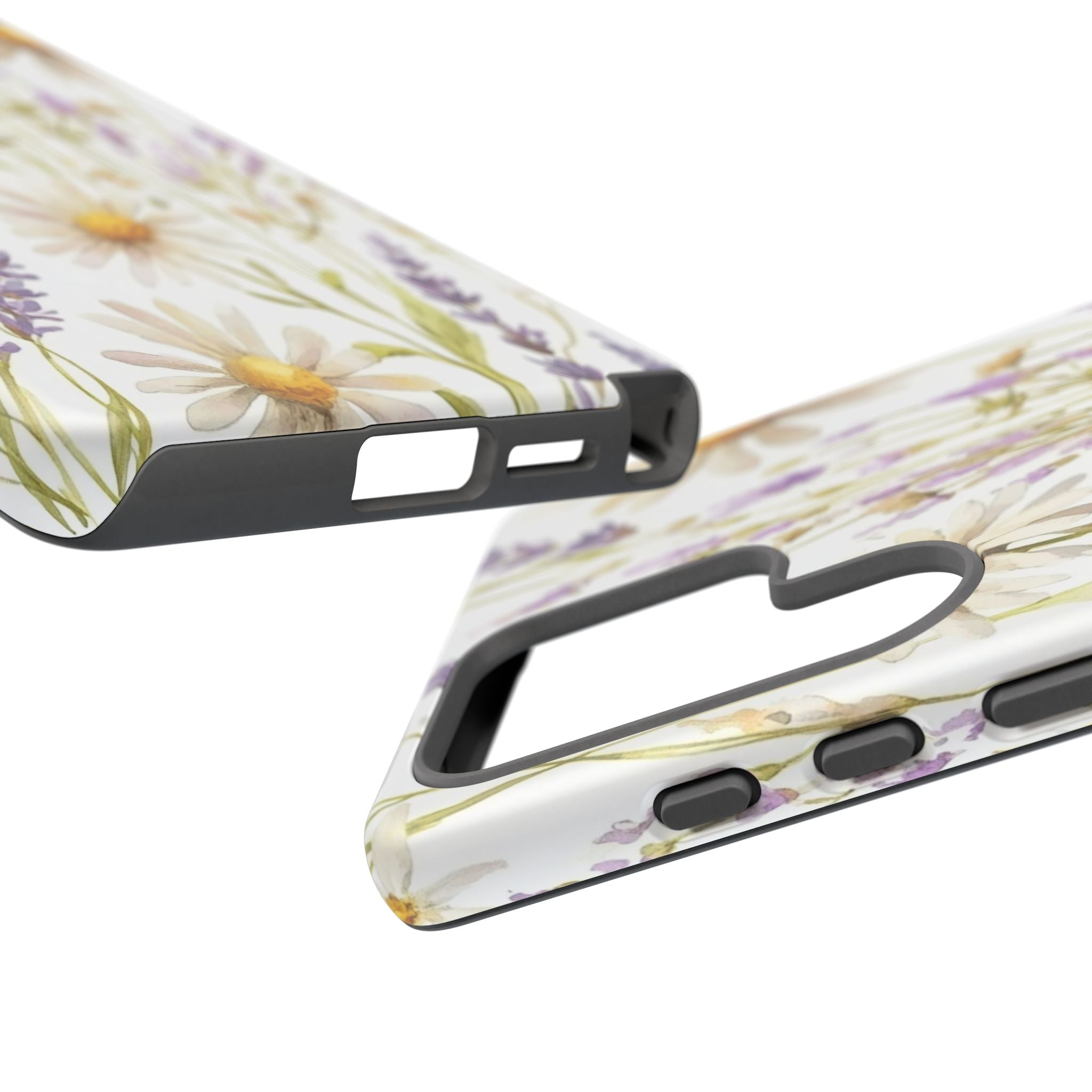 Delicate Watercolor Daisy and Lavender Case