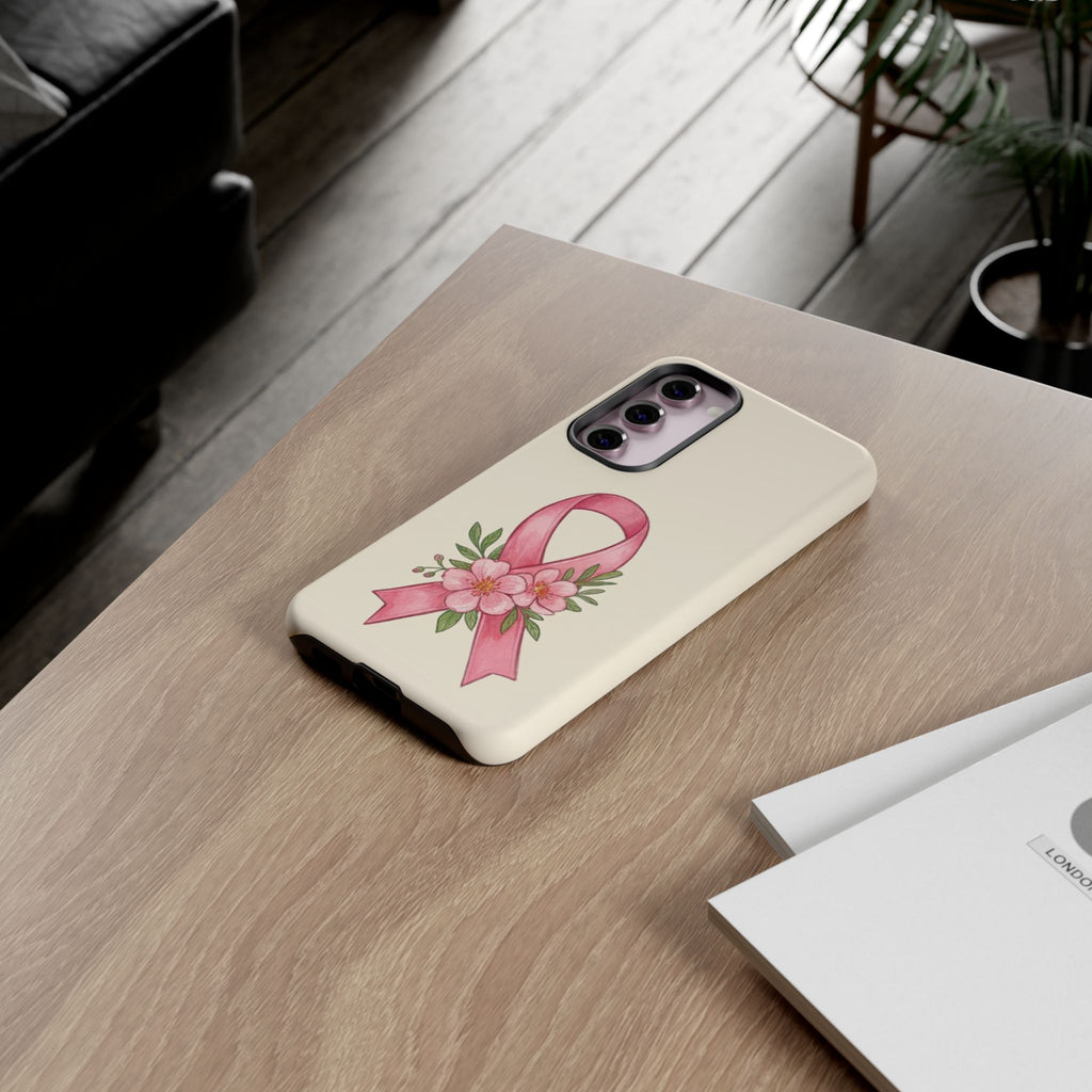 Floral Breast Cancer Awareness Case