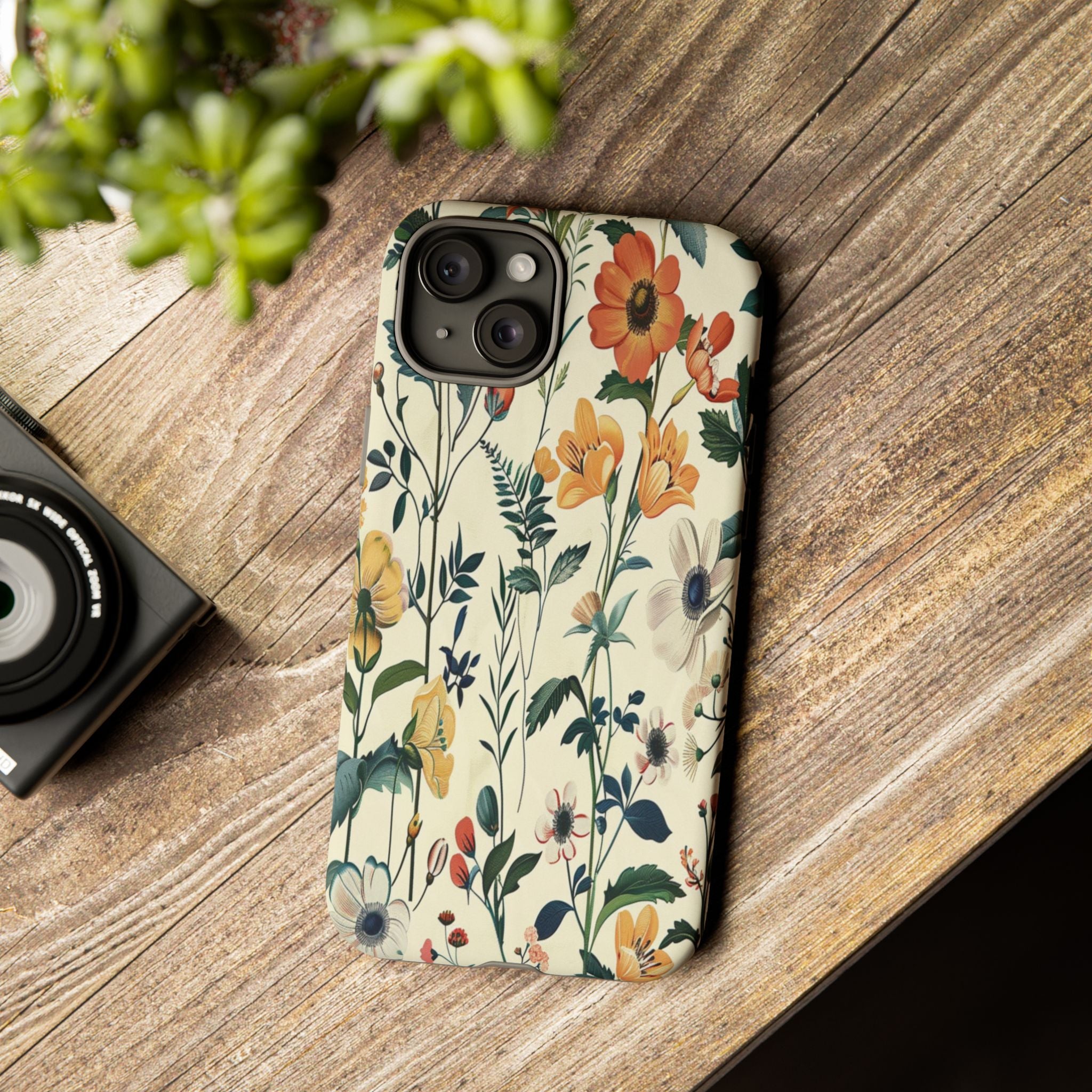 Vintage Botanical Wildflower Seamless Pattern
