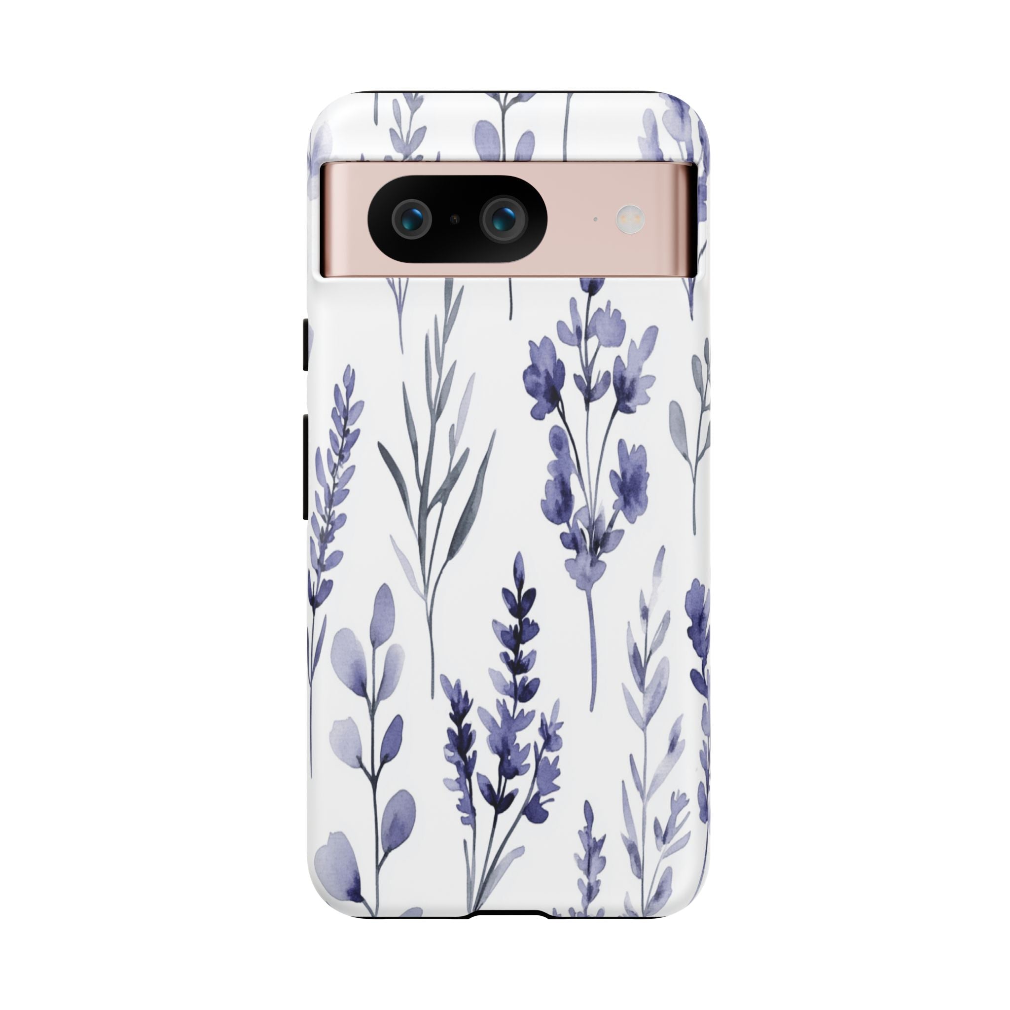 Delicate Purple Botanical Watercolor Floral Pattern