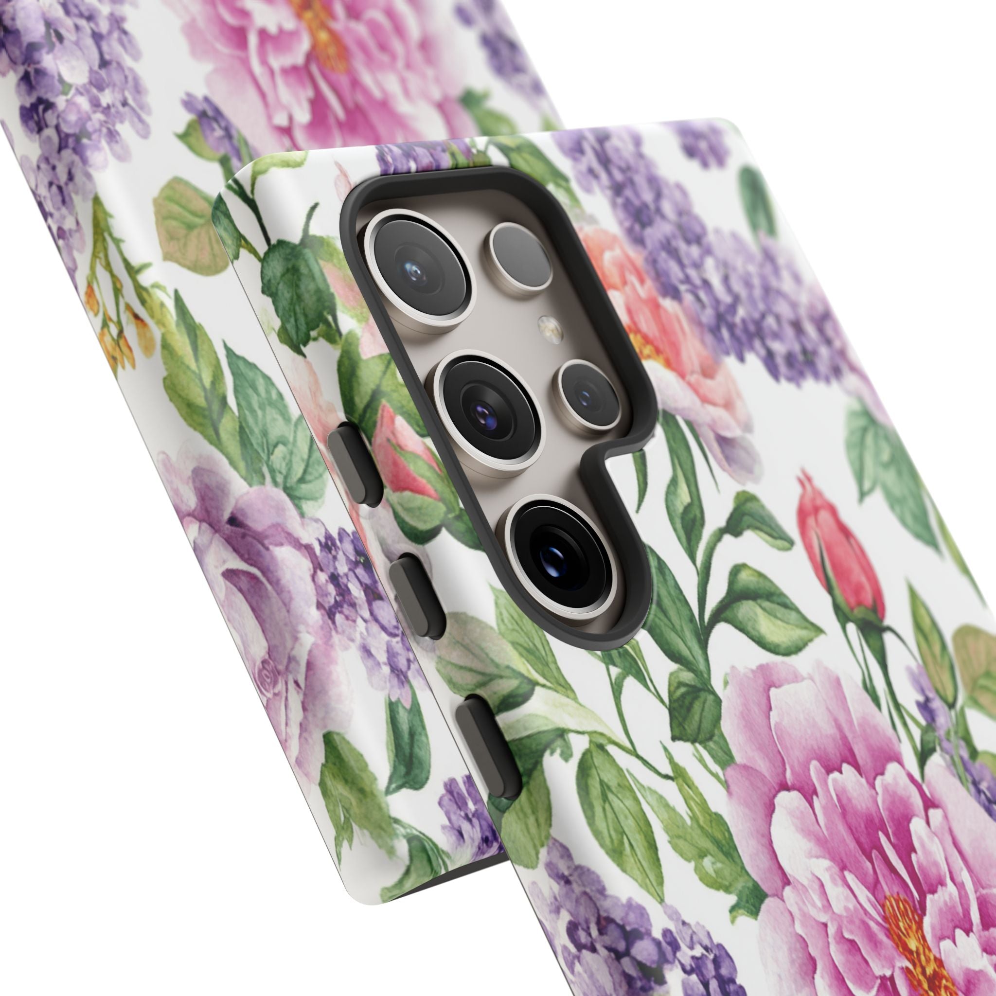 Watercolor Peonies and Lilacs Case