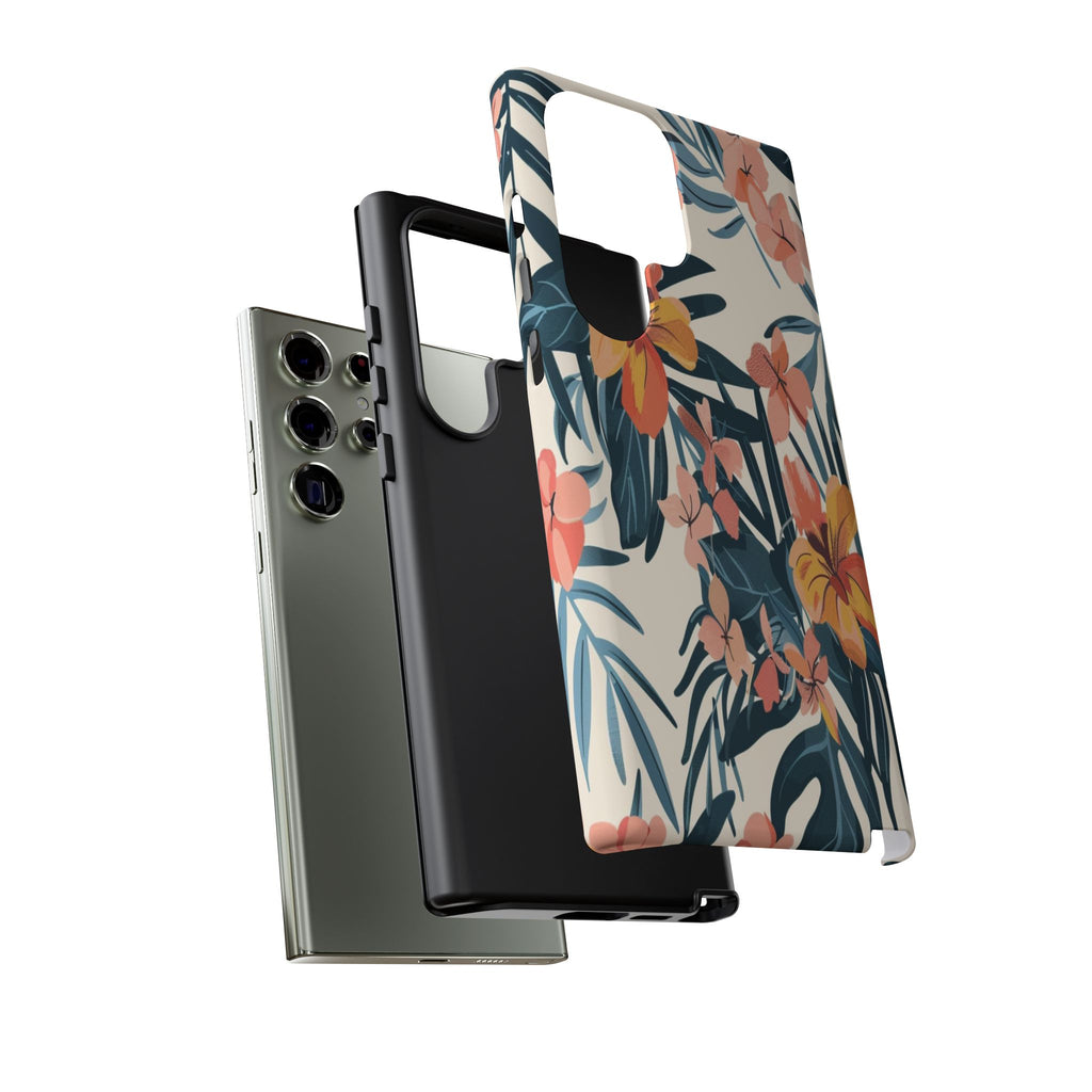 Tropical White and Blue Case