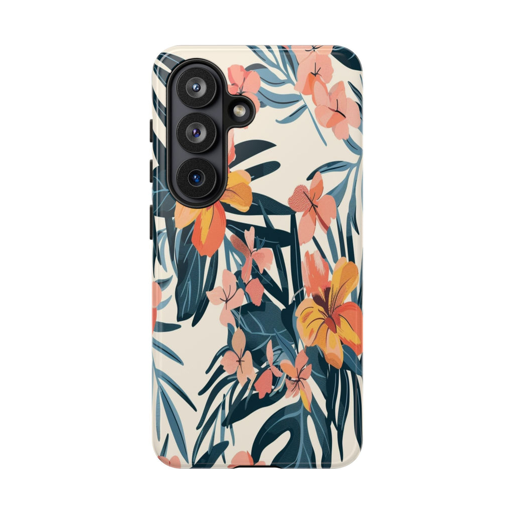 Tropical White and Blue Case