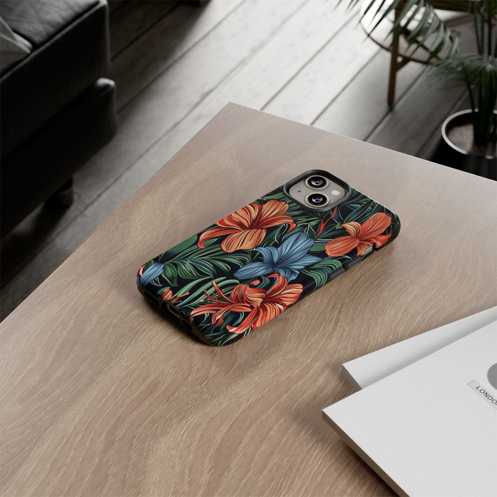 Tropical Red and Blue Case