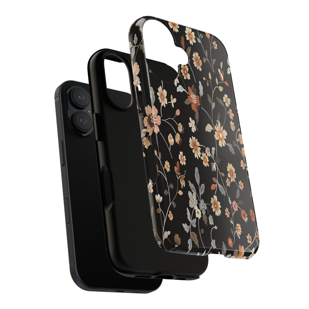 Floral Field on Black Case