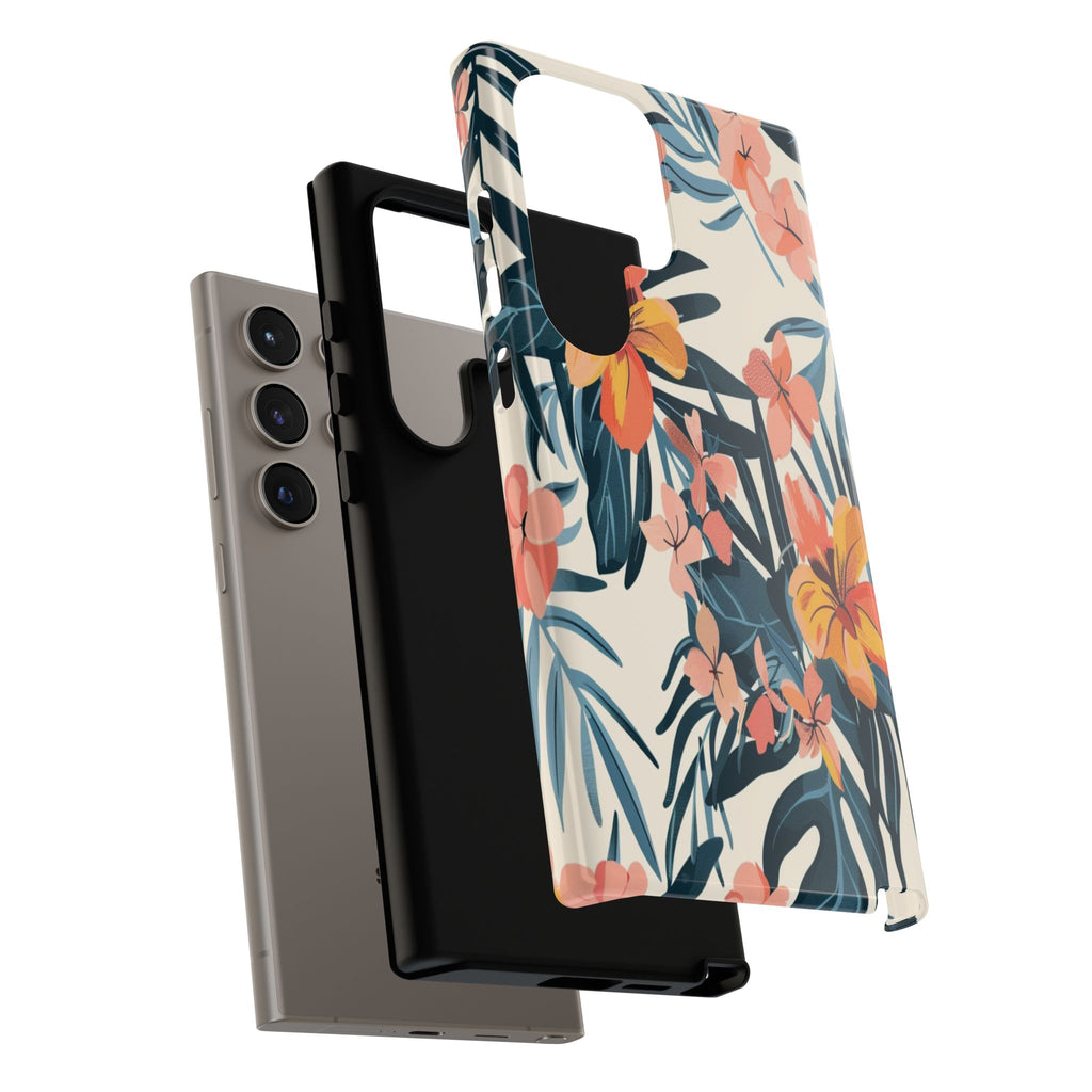 Tropical White and Blue Case
