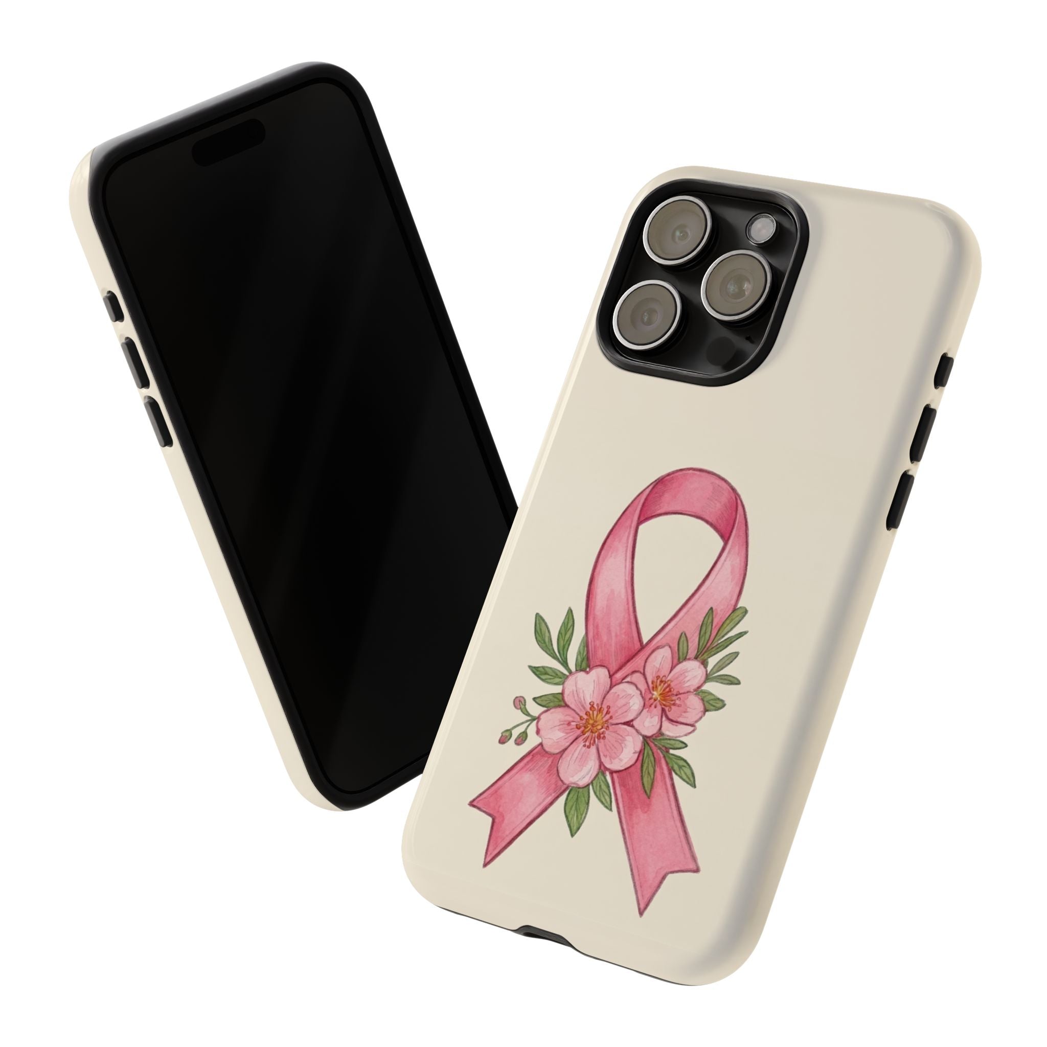 Floral Breast Cancer Awareness Case