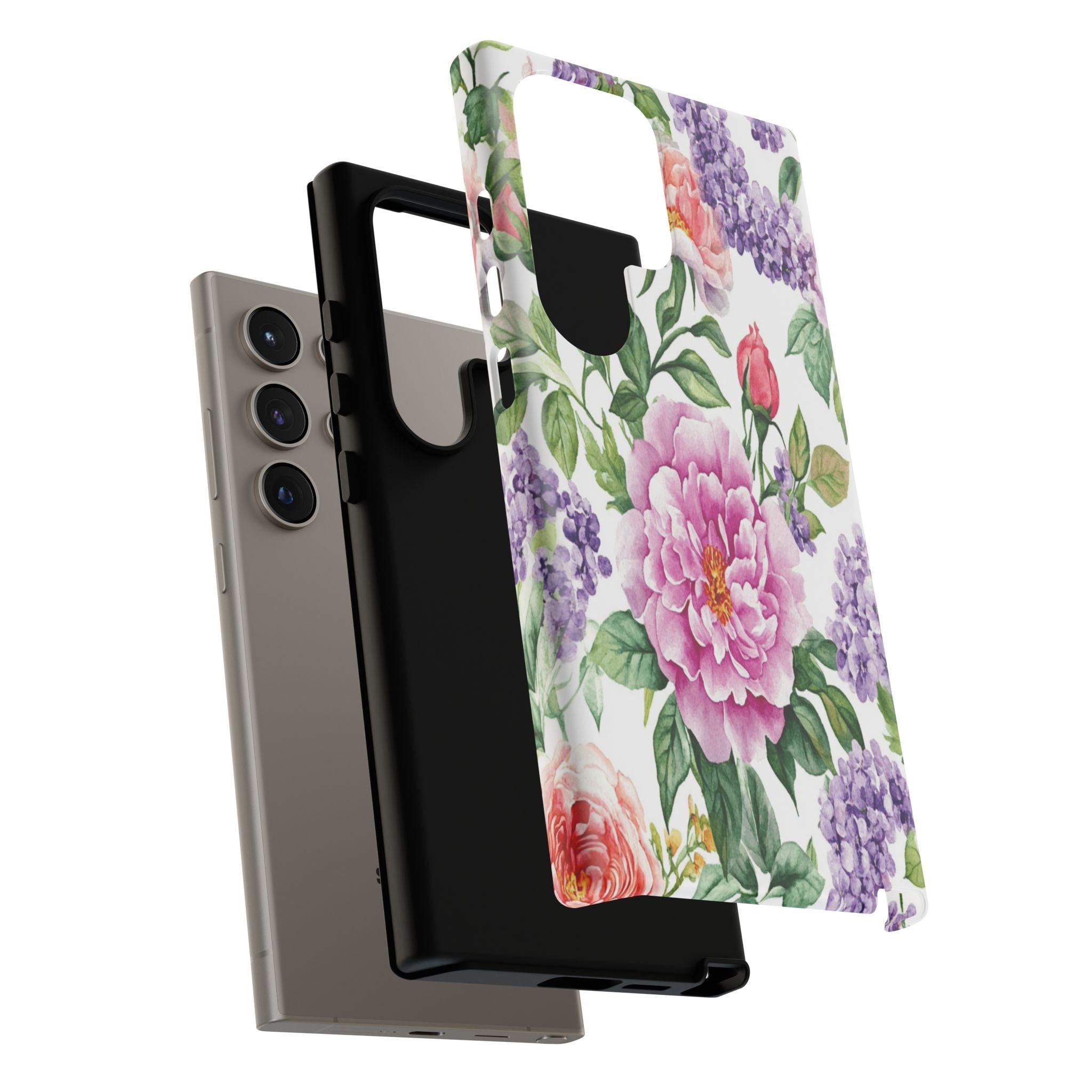 Watercolor Peonies and Lilacs Case