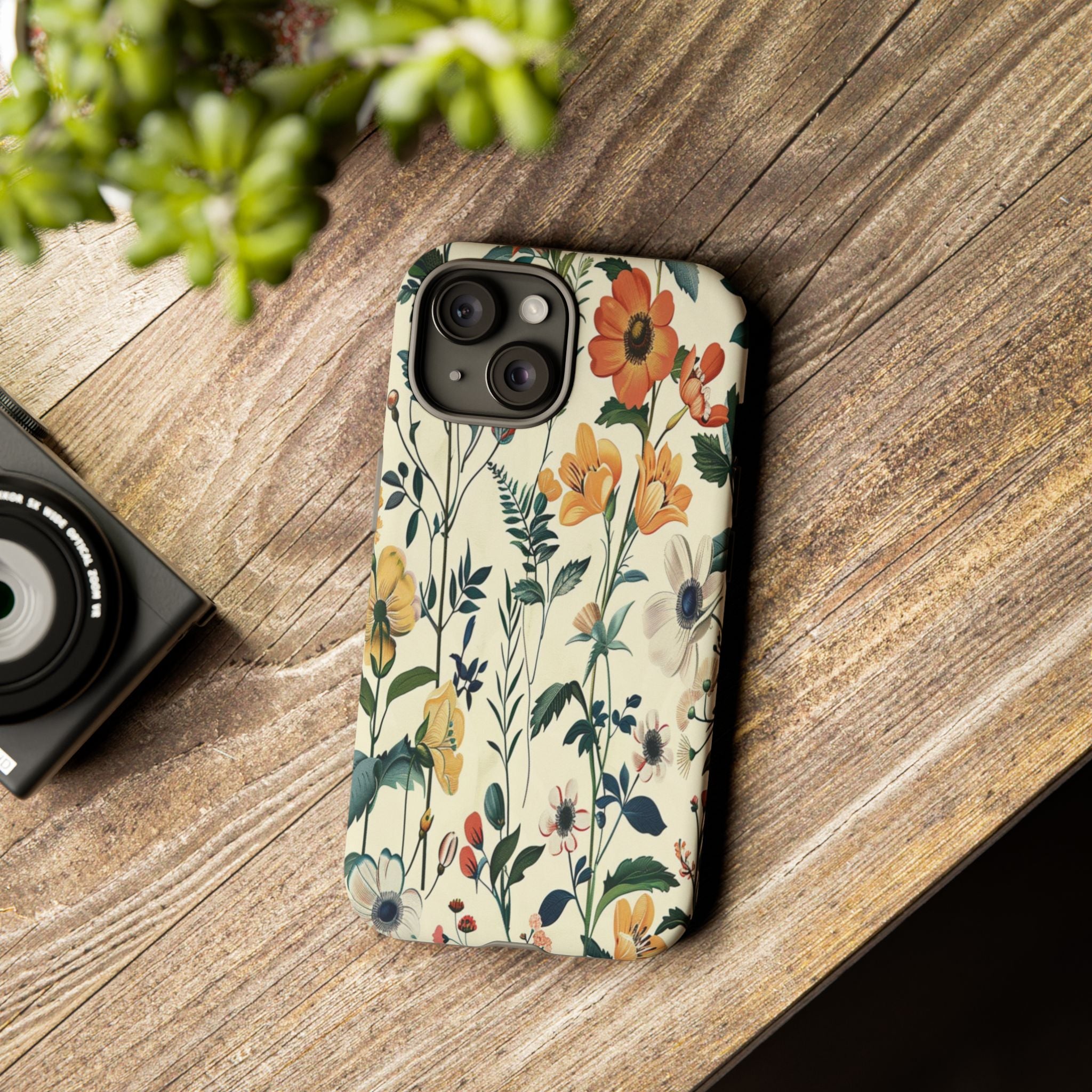Vintage Botanical Wildflower Seamless Pattern