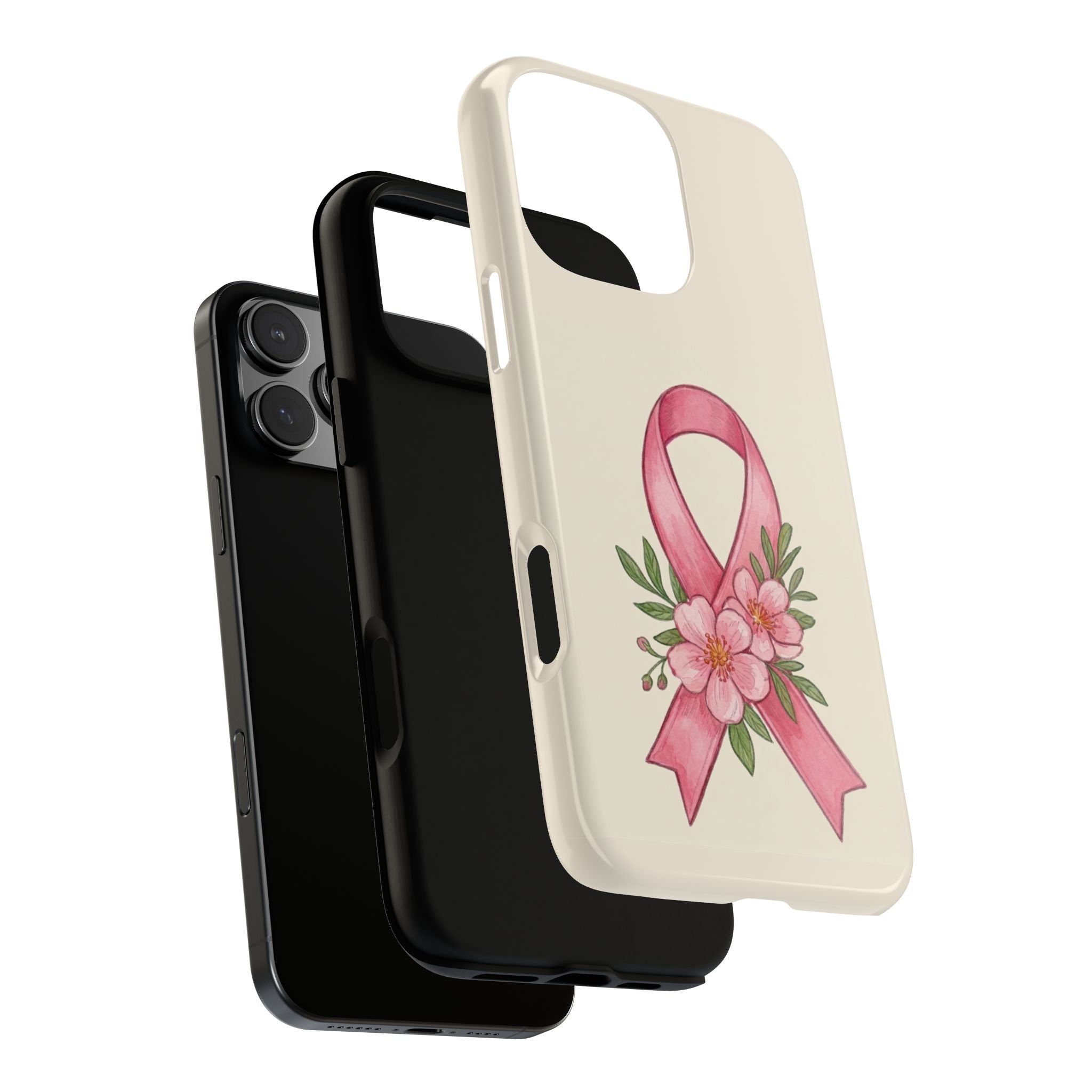 Floral Breast Cancer Awareness Case