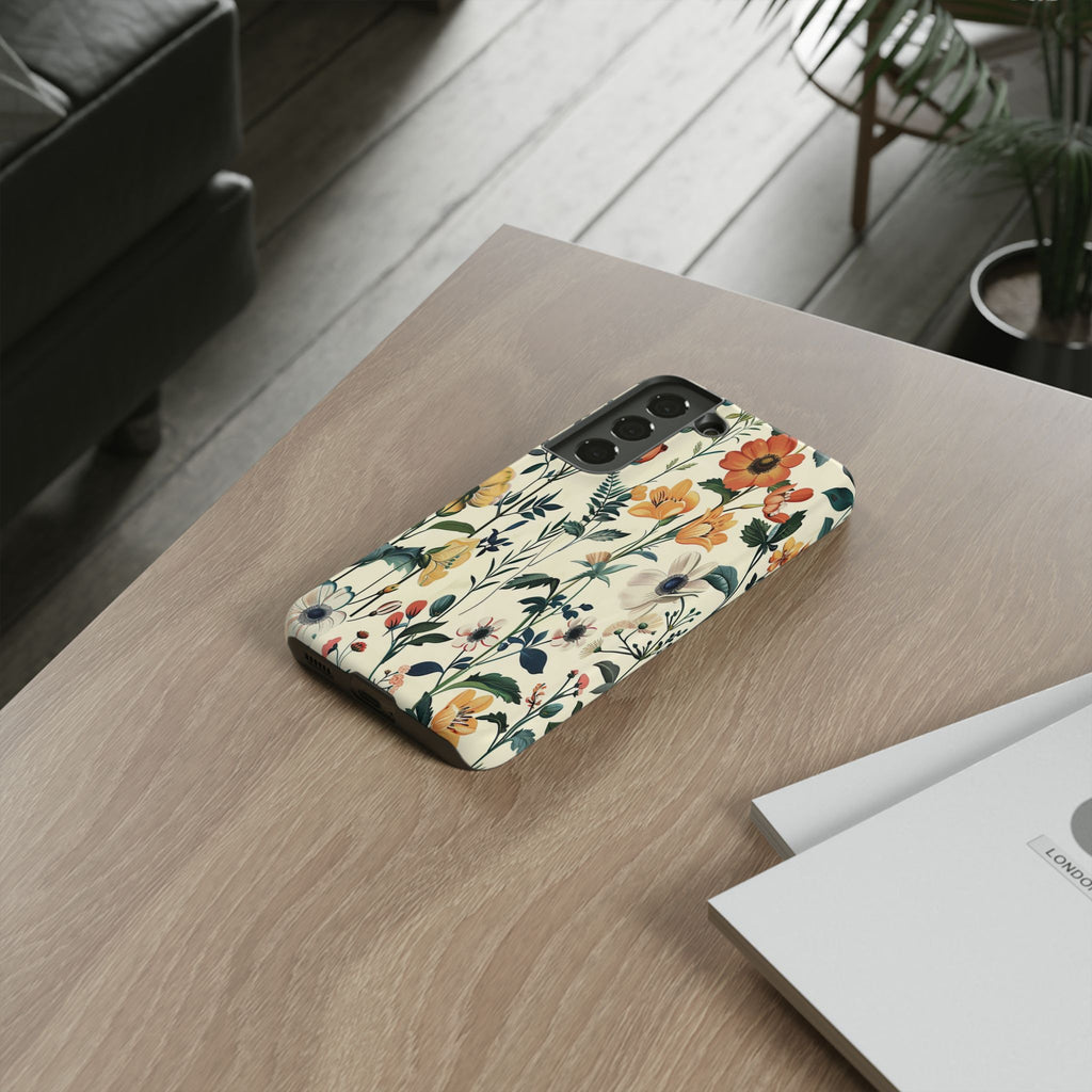 Vintage Botanical Wildflower Seamless Pattern
