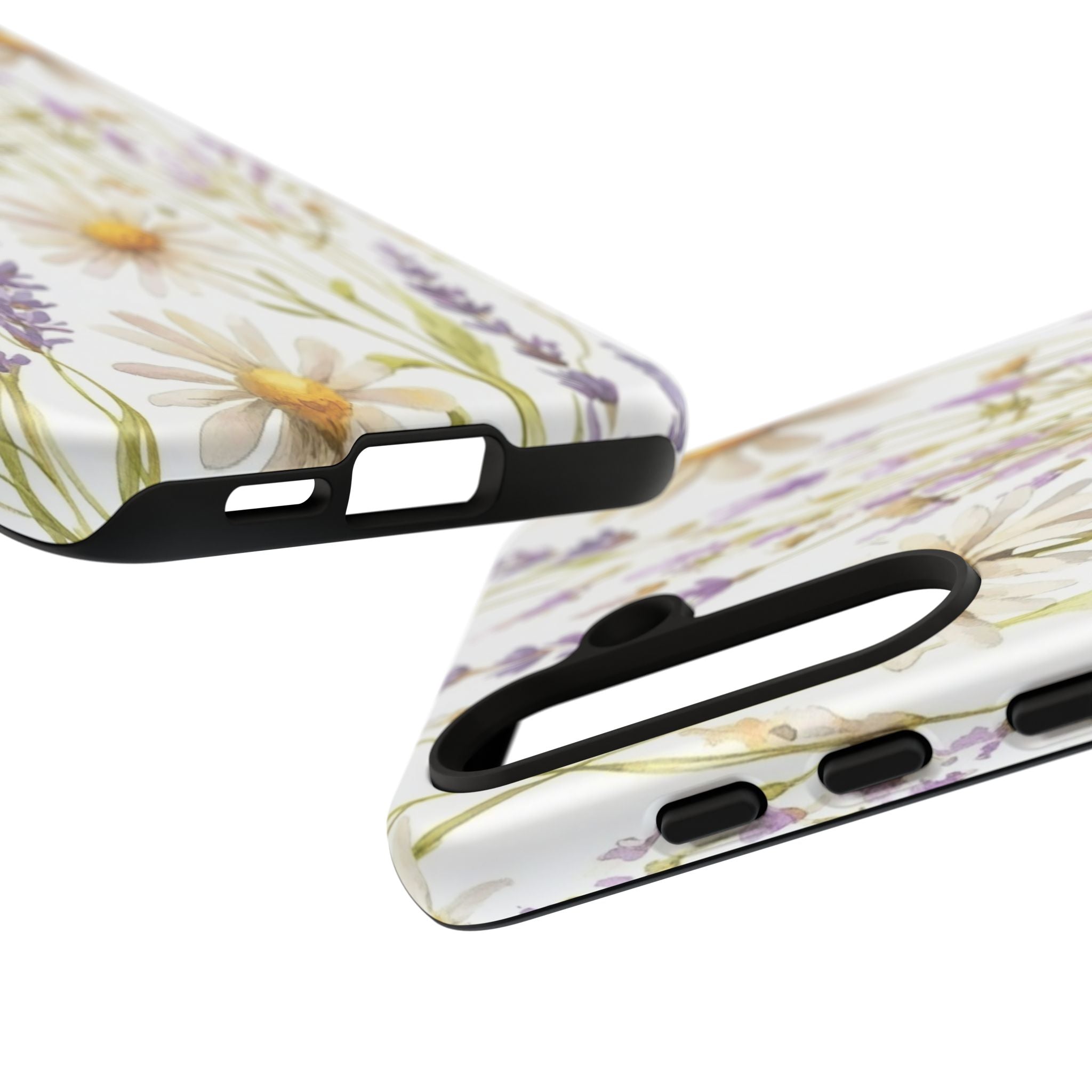 Delicate Watercolor Daisy and Lavender Case
