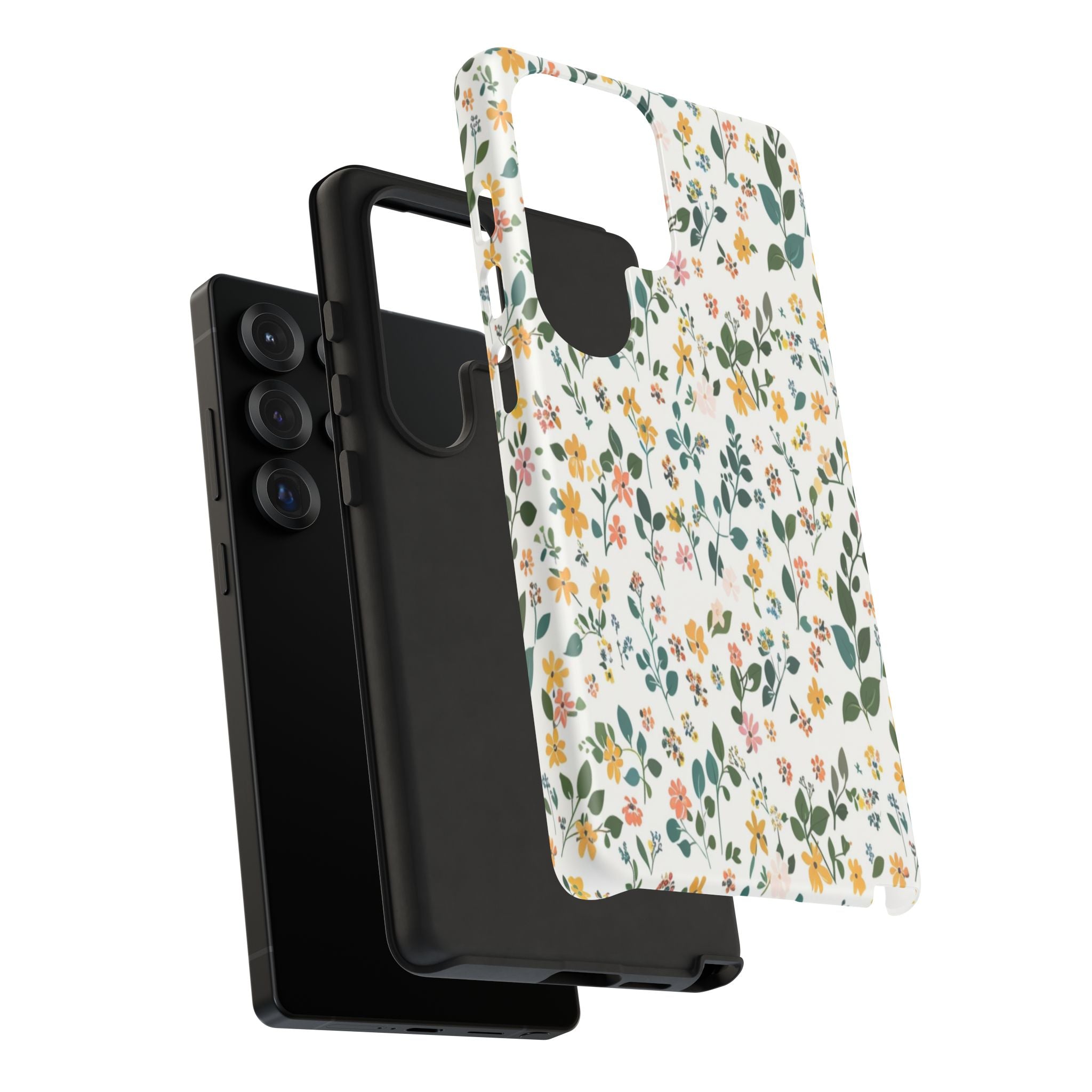 Pastel Leaves and Flowers Case