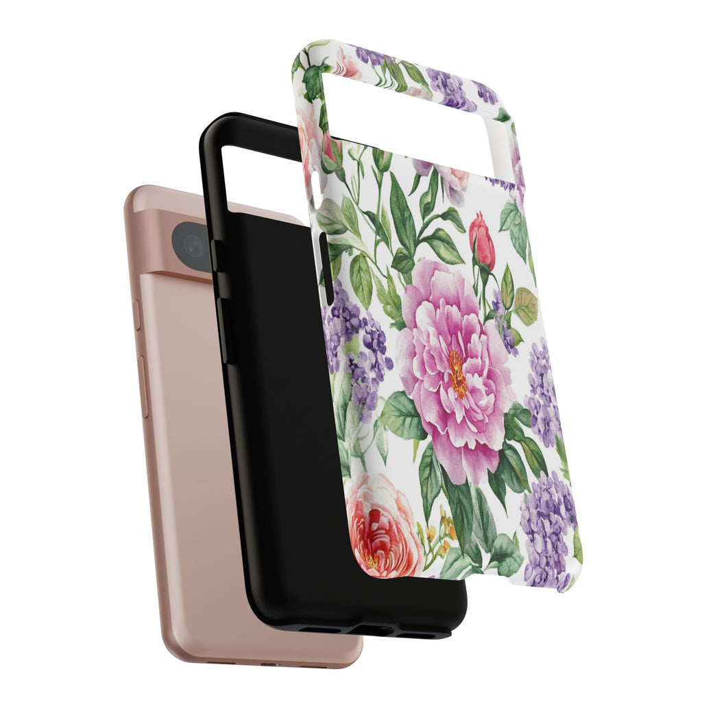 Watercolor Peonies and Lilacs Case