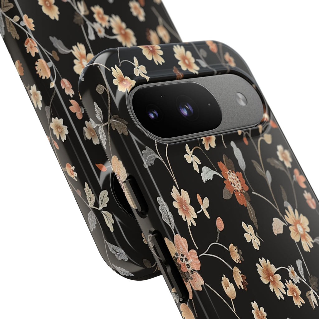 Floral Field on Black Case
