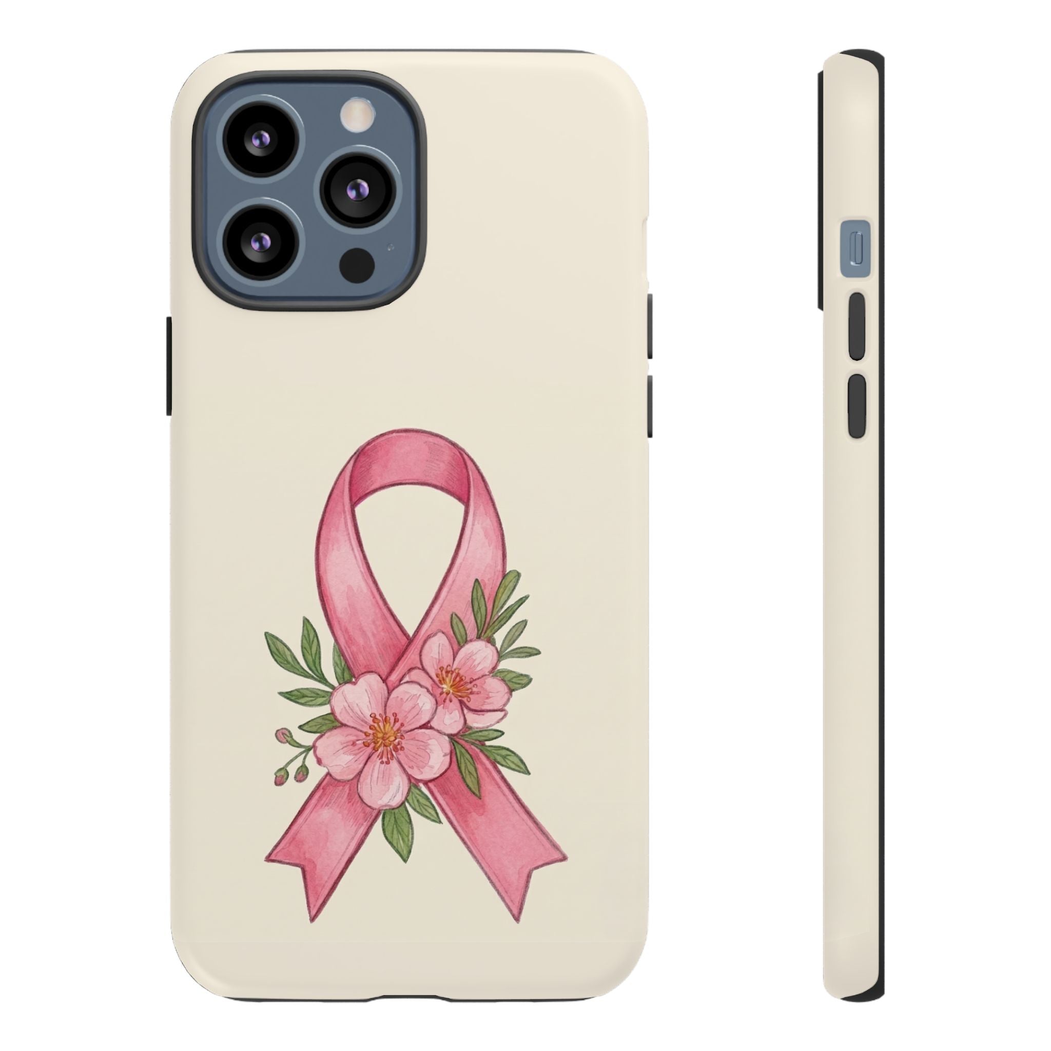 Floral Breast Cancer Awareness Case