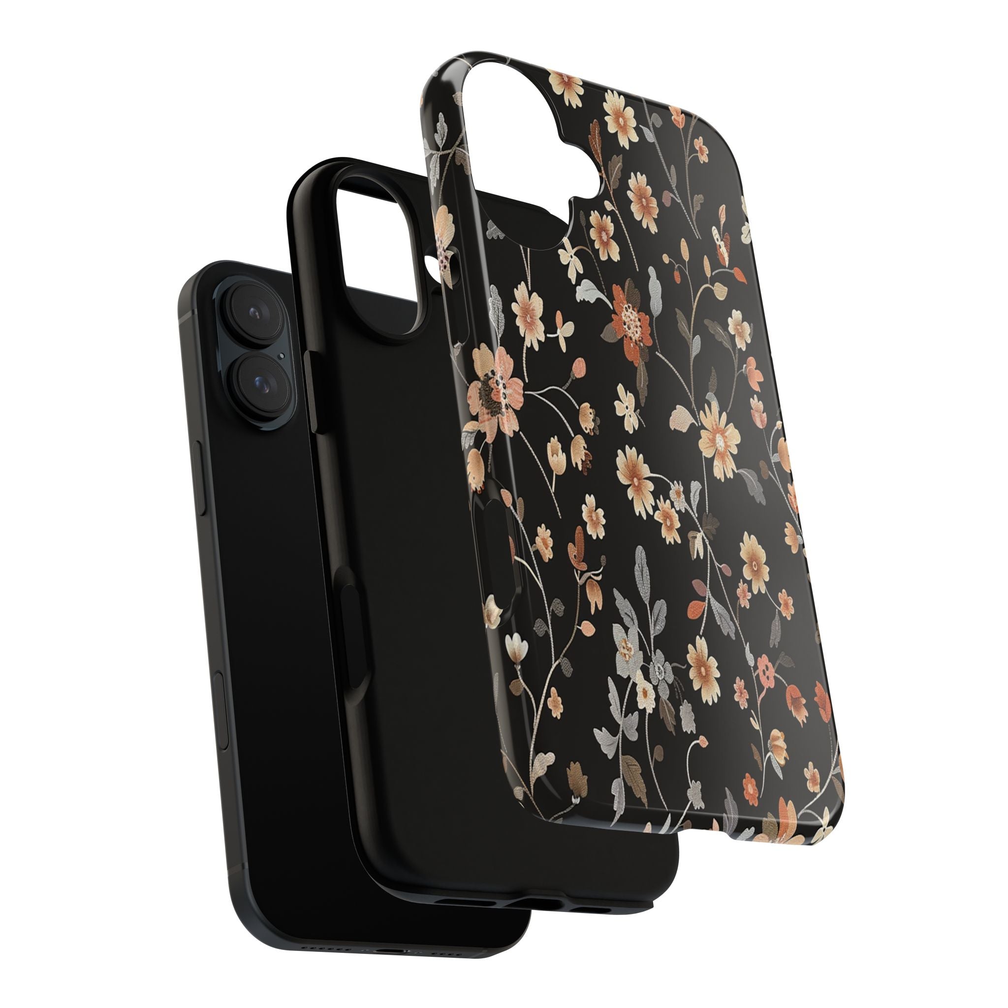 Floral Field on Black Case
