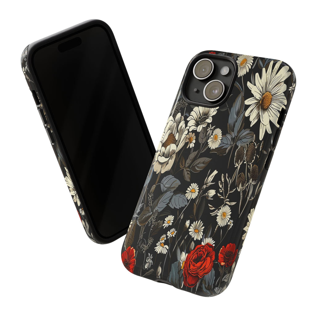 Dark Rose and Daisy Case