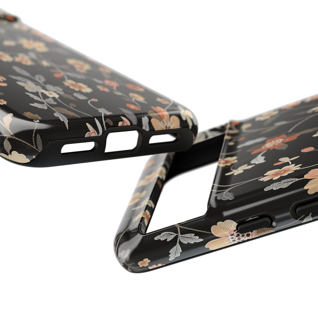 Floral Field on Black Case