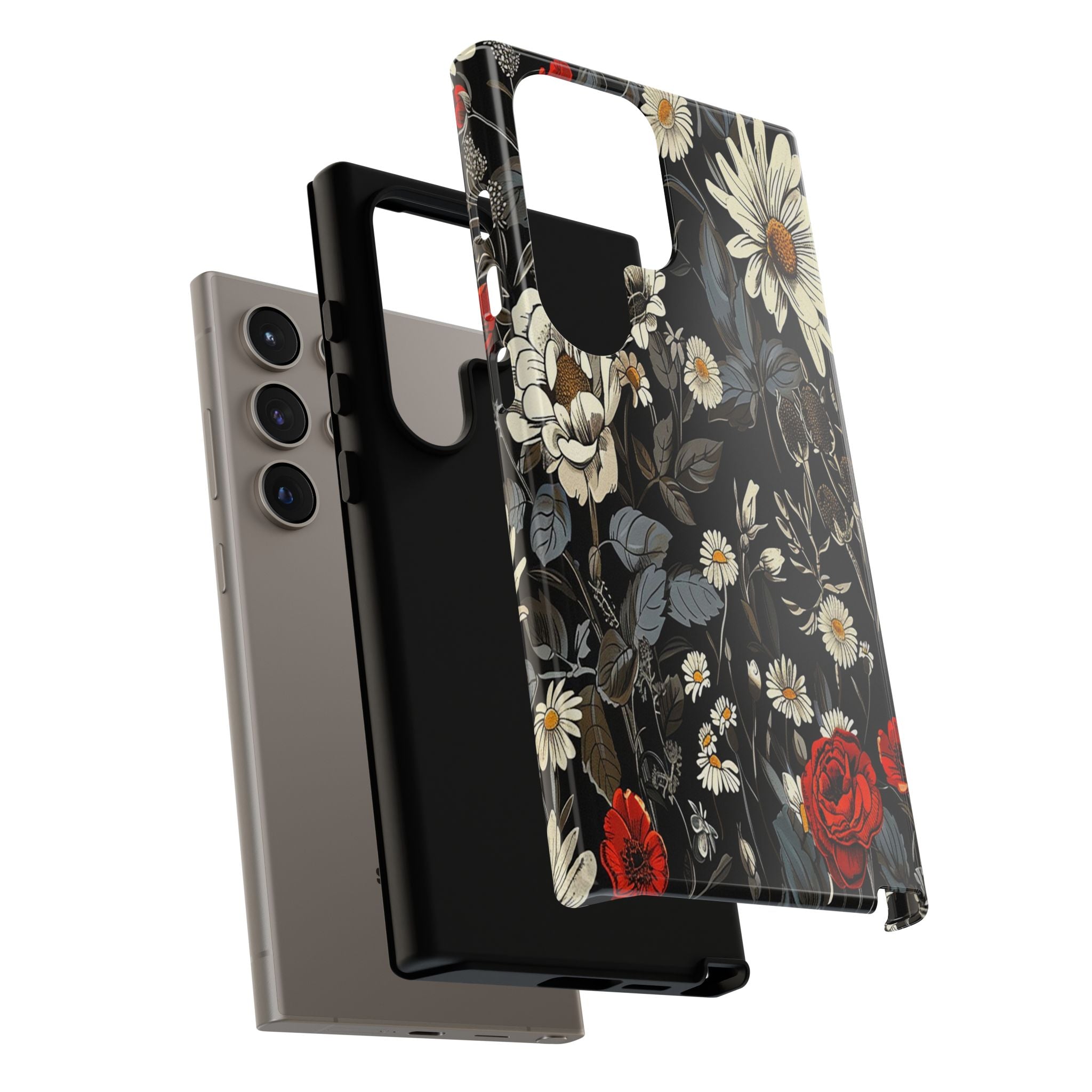 Dark Rose and Daisy Case