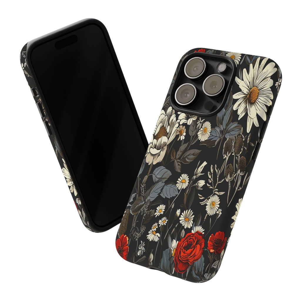 Dark Rose and Daisy Case