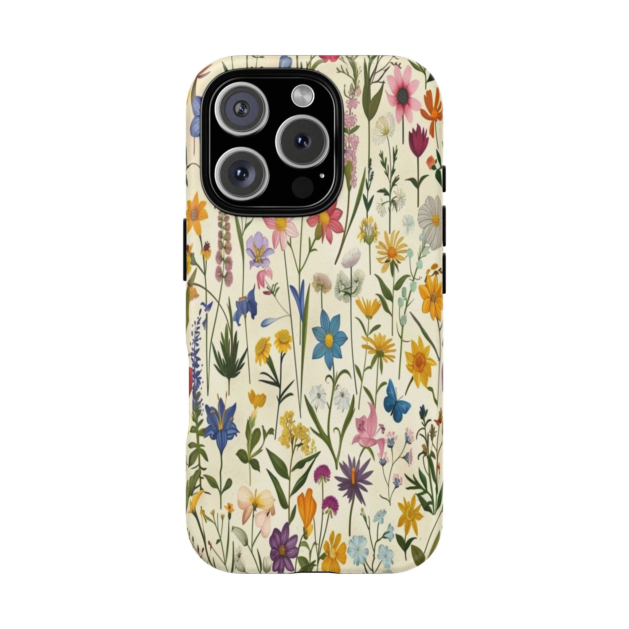 Vibrant Botanical Wildflower Pattern