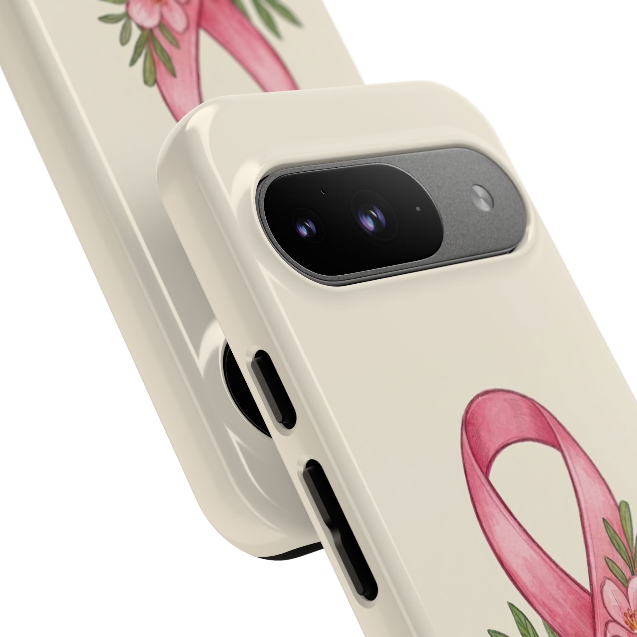 Floral Breast Cancer Awareness Case