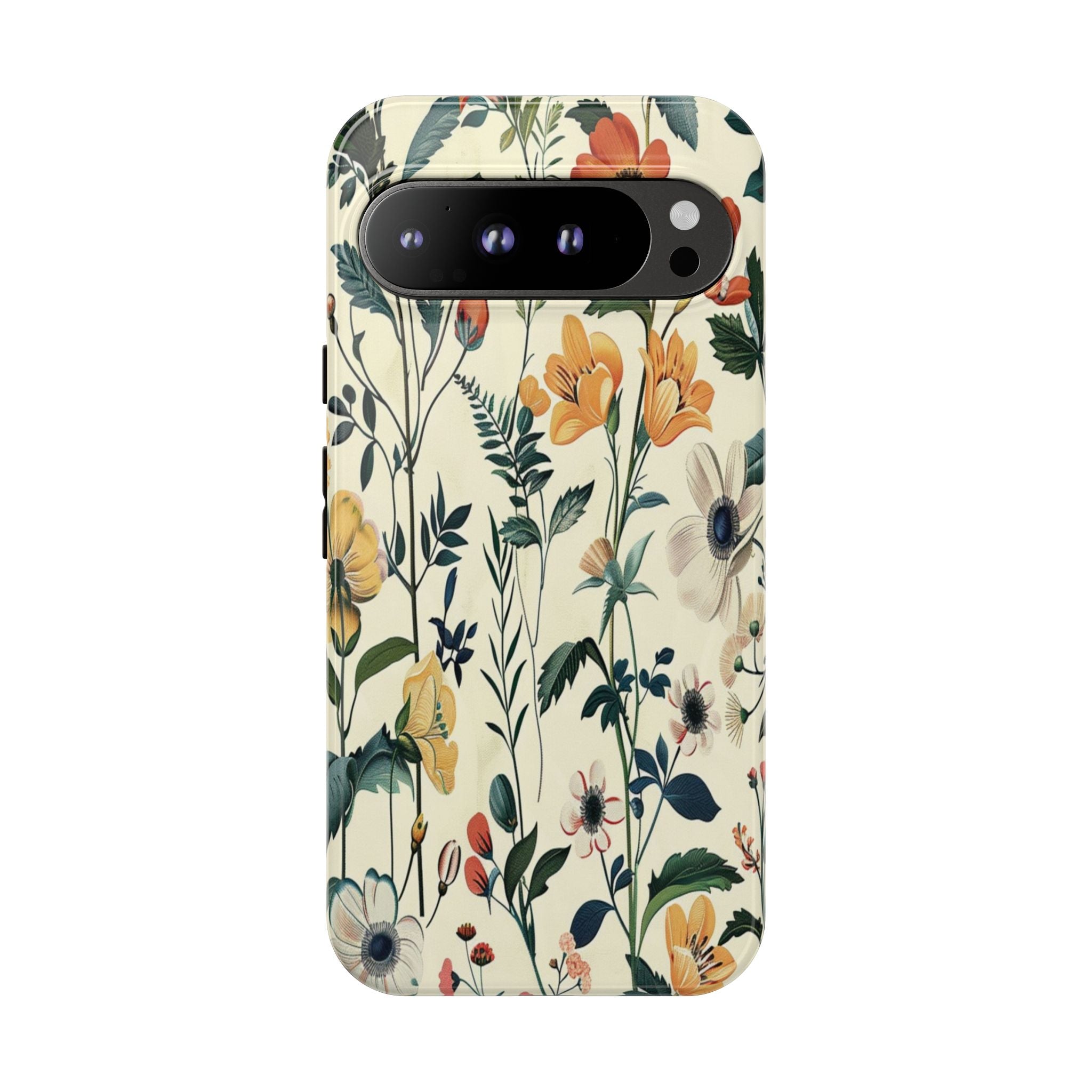 Vintage Botanical Wildflower Seamless Pattern