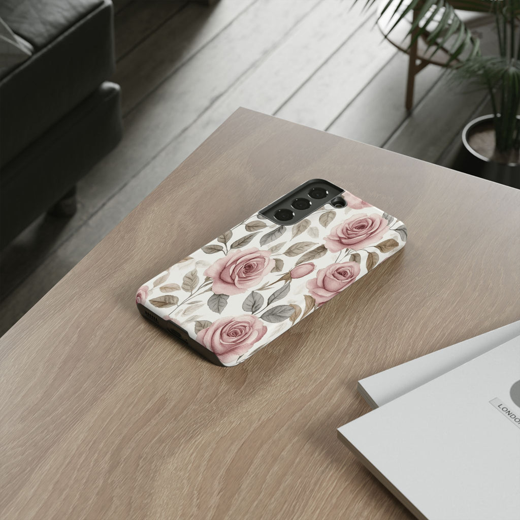 Elegant Watercolor Rose Case