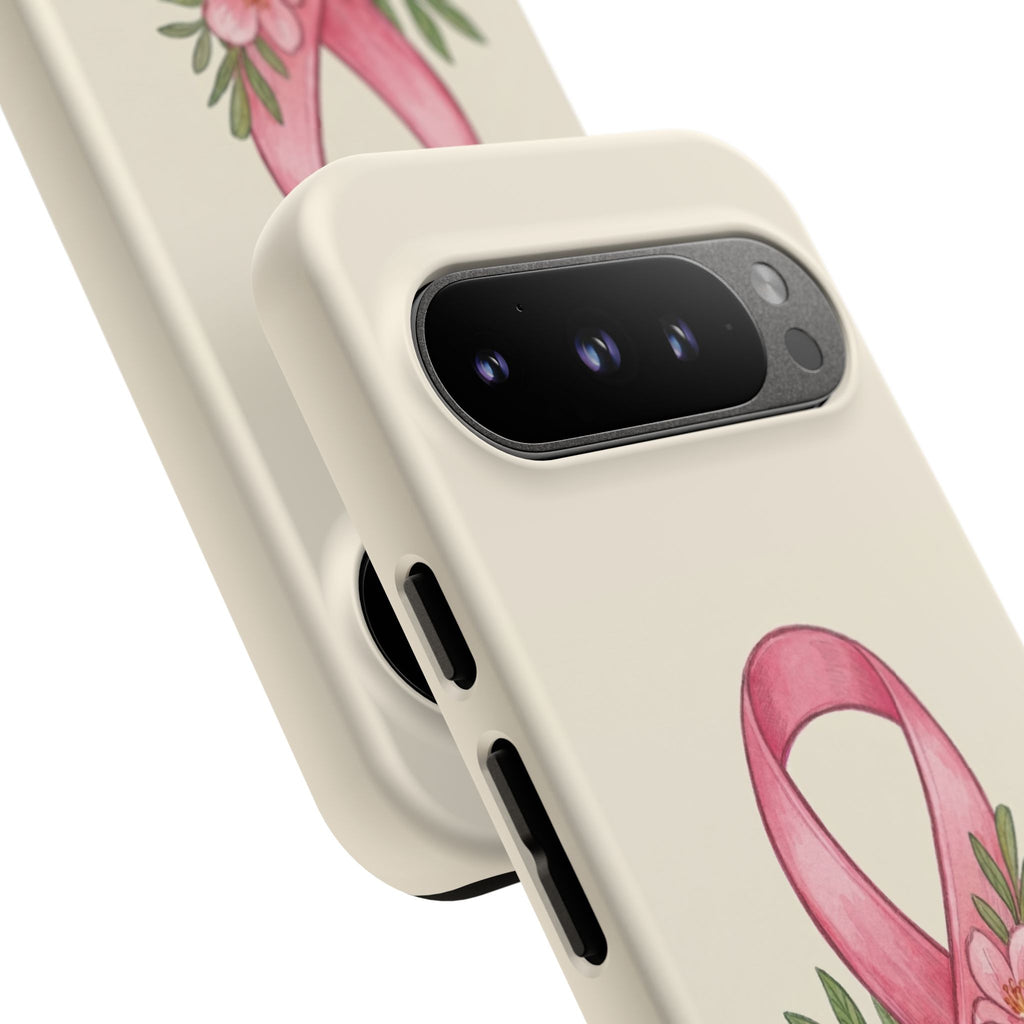 Floral Breast Cancer Awareness Case